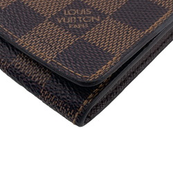 LOUIS VUITTON N62920 Envelope Carte de Visite Business Card Holder Damier Case Brown Unisex