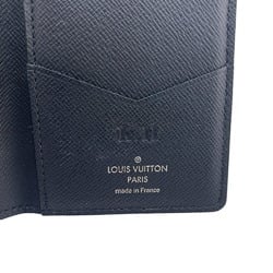 LOUIS VUITTON M30537 Organizer de Poche Business Card Holder Taiga Case Black Men's