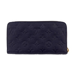 LOUIS VUITTON M93435 Portefeuille Secrete Long Round Monogram Empreinte Wallet Black Women's