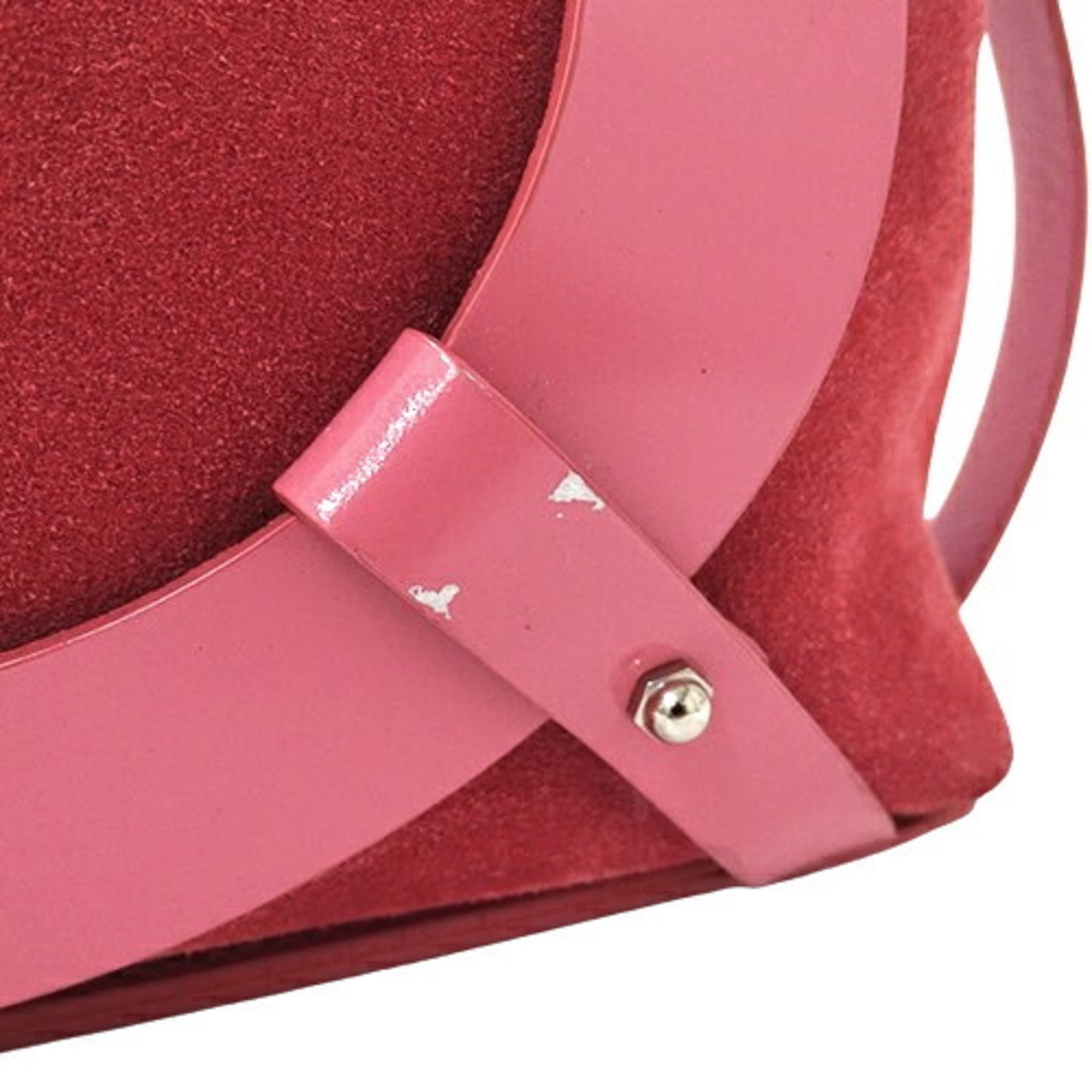 Salvatore Ferragamo Ferragamo Bags Women's Handbags Gancini Suede Pink Compact