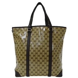 GUCCI Bag Women's Tote Coated Canvas GG Crystal Brown 336660