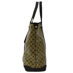 GUCCI Bag Women's Tote Coated Canvas GG Crystal Brown 336660