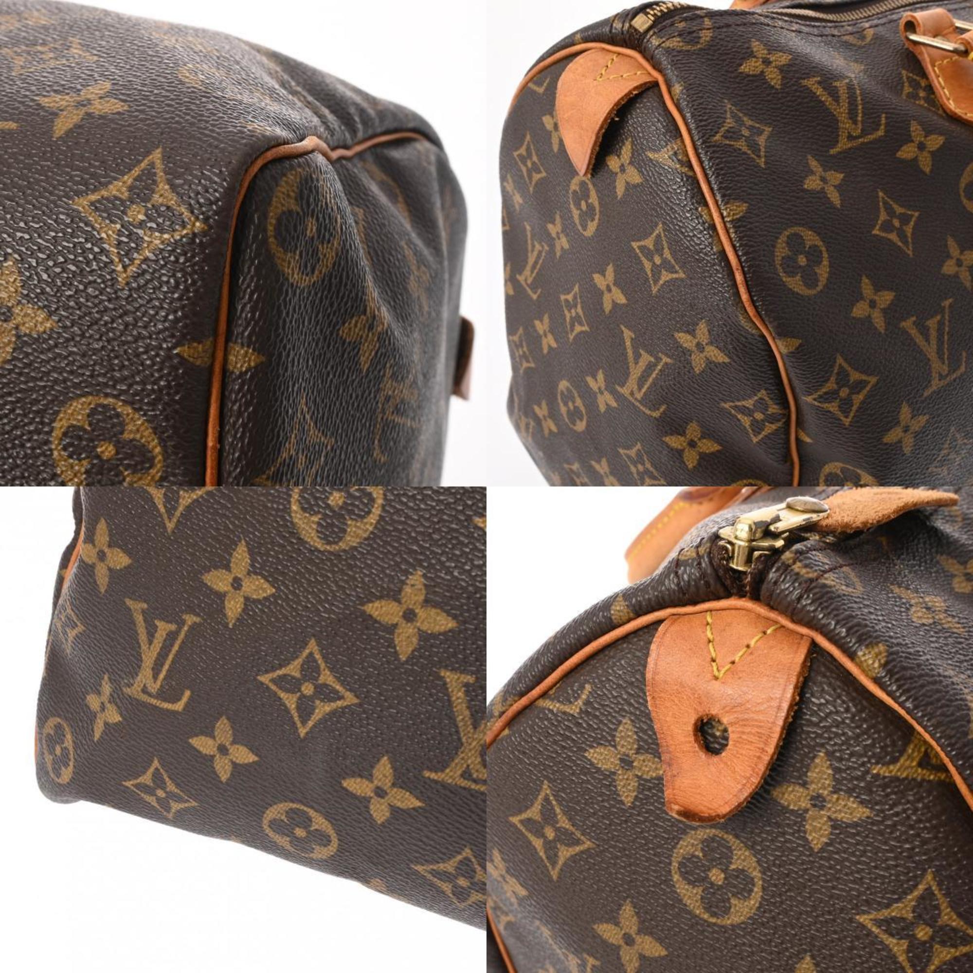 LOUIS VUITTON Louis Vuitton Monogram Speedy 35 Brown M41524 Women's Canvas Handbag