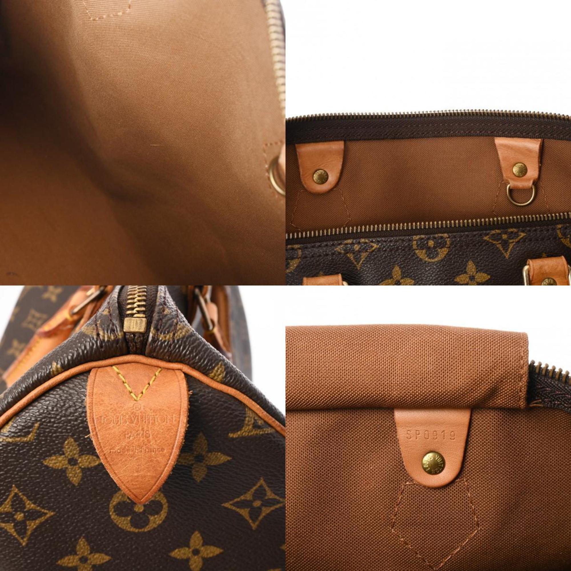 LOUIS VUITTON Louis Vuitton Monogram Speedy 35 Brown M41524 Women's Canvas Handbag