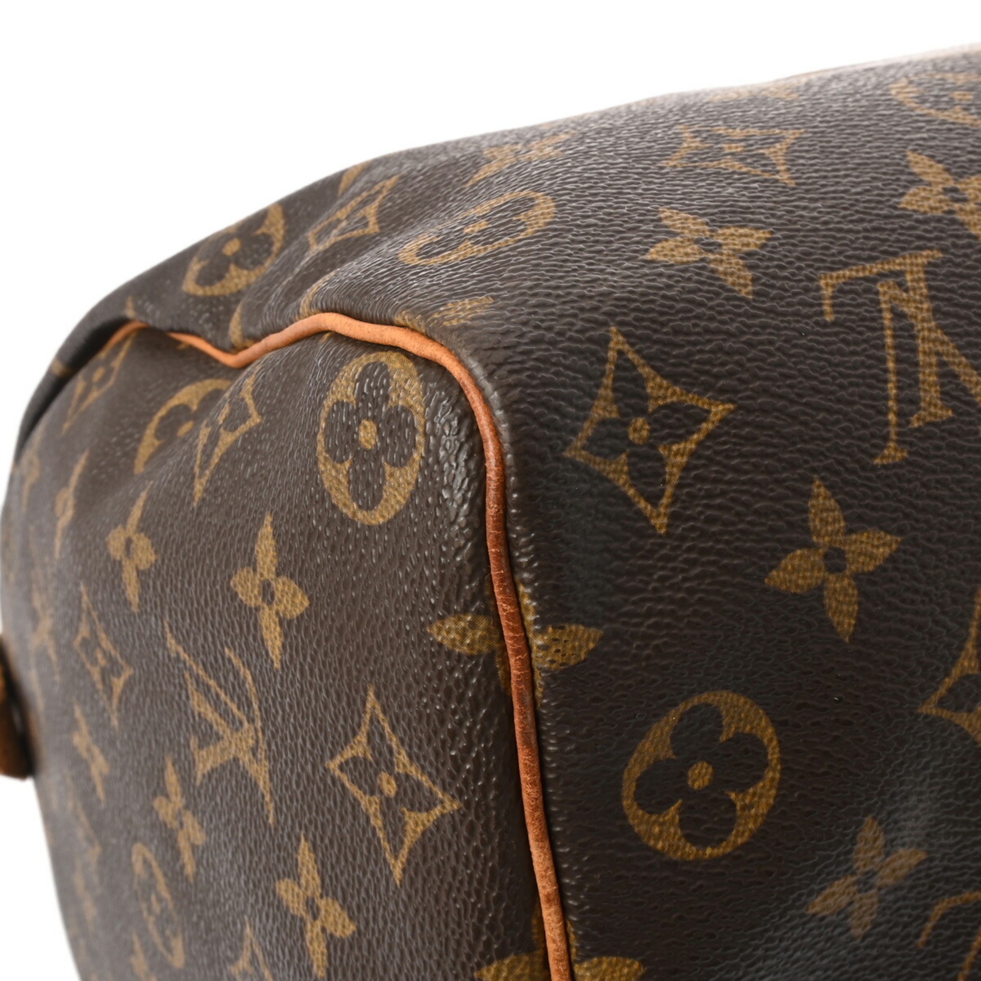 LOUIS VUITTON Louis Vuitton Monogram Speedy 35 Brown M41524 Women's Canvas Handbag