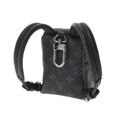 LOUIS VUITTON Louis Vuitton Monogram Eclipse Bijoux Sac Backpack Bag Charm Black Women's Canvas Keychain