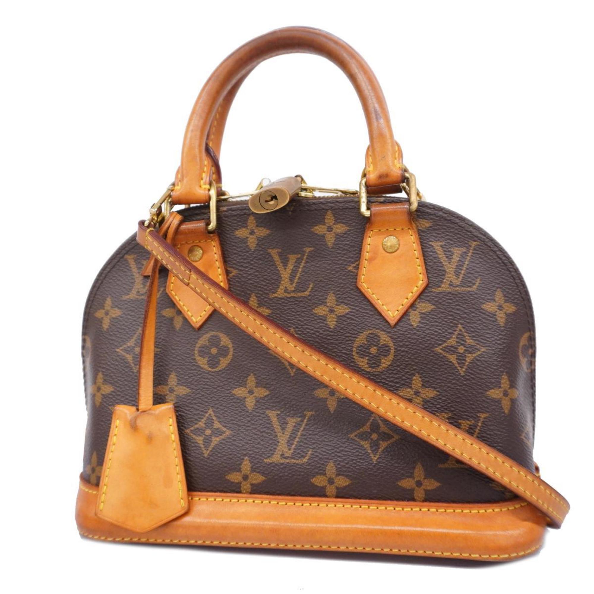 Louis Vuitton Handbag Monogram Alma BB M53152 Brown Ladies