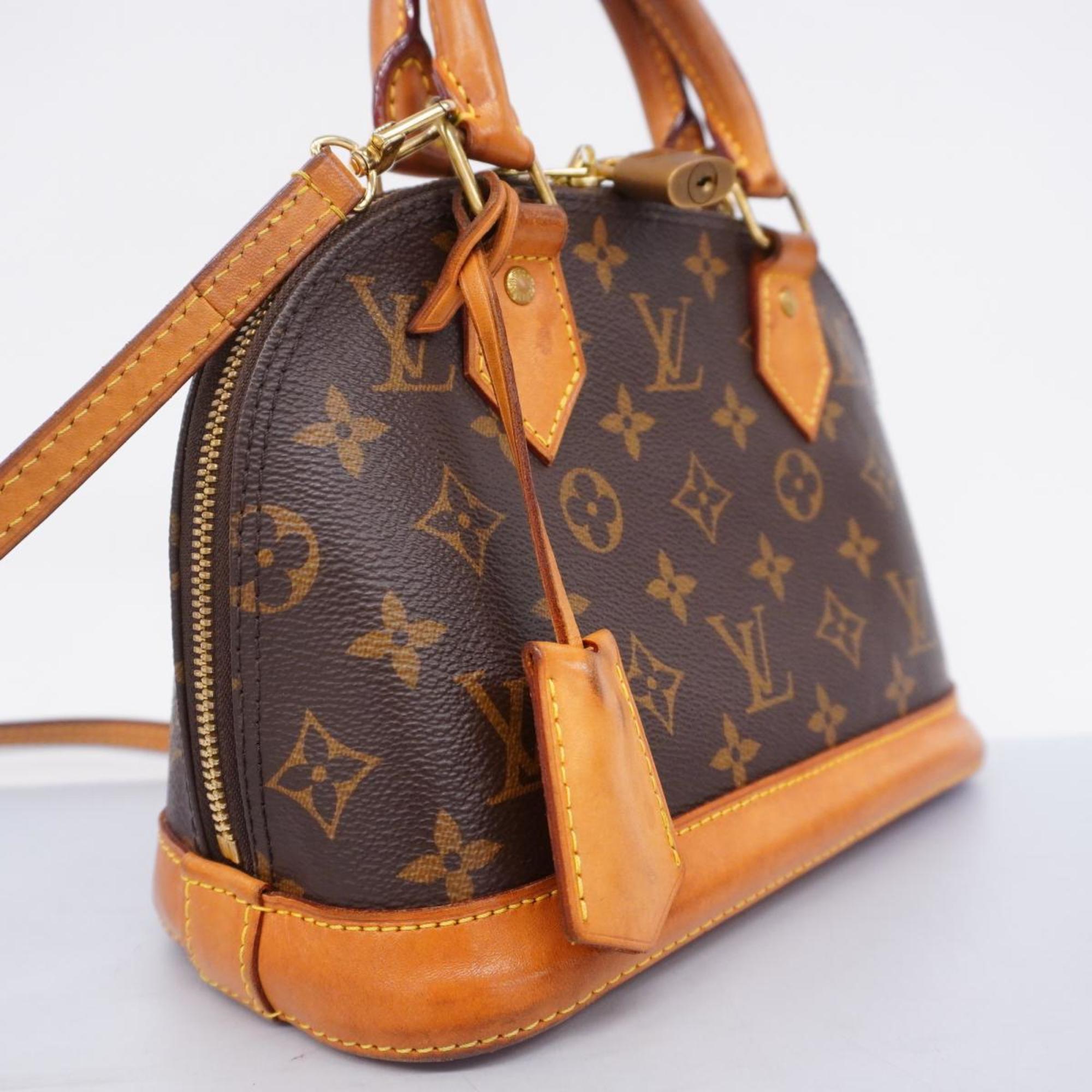 Louis Vuitton Handbag Monogram Alma BB M53152 Brown Ladies