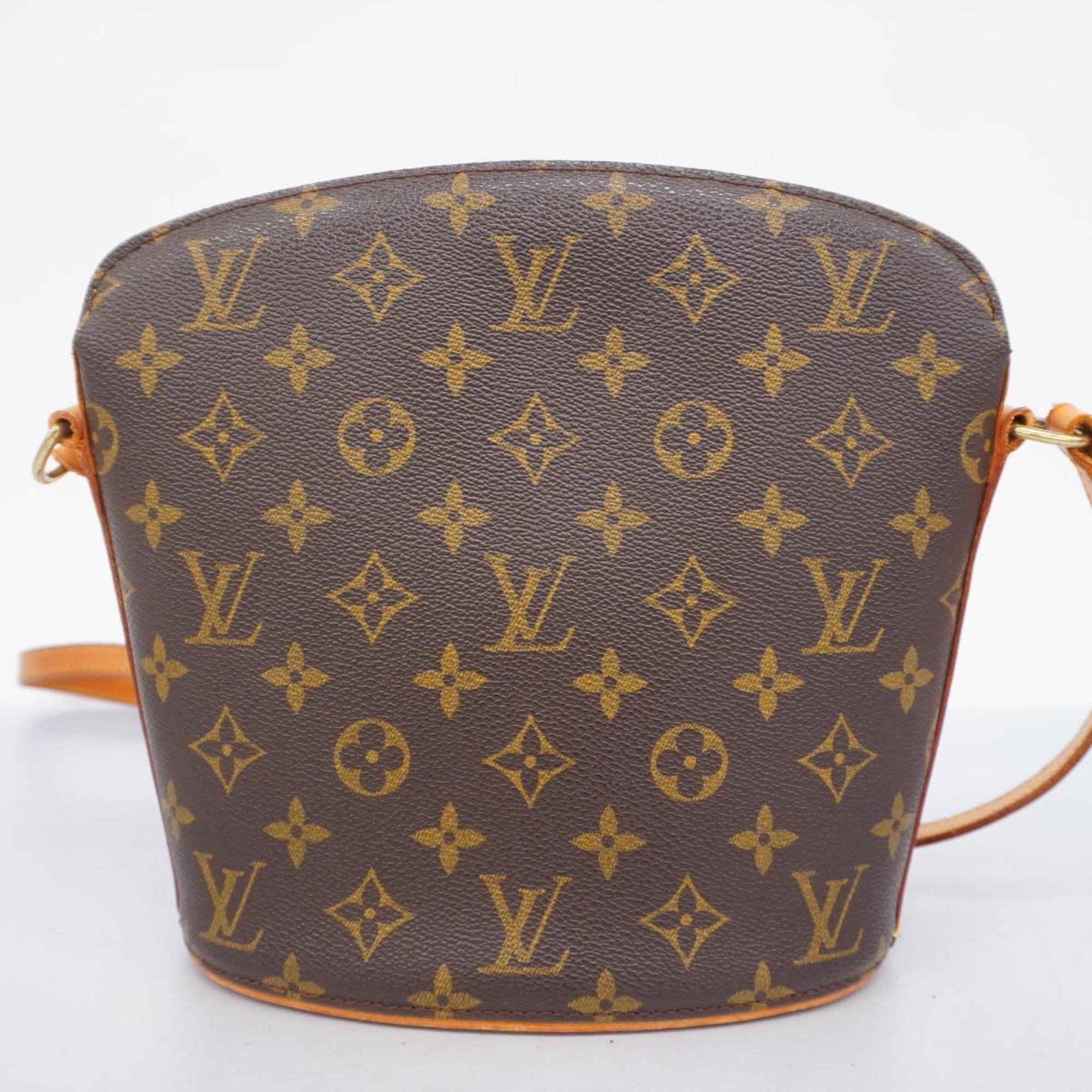 Louis Vuitton Shoulder Bag Monogram Drouot M51290 Brown Ladies