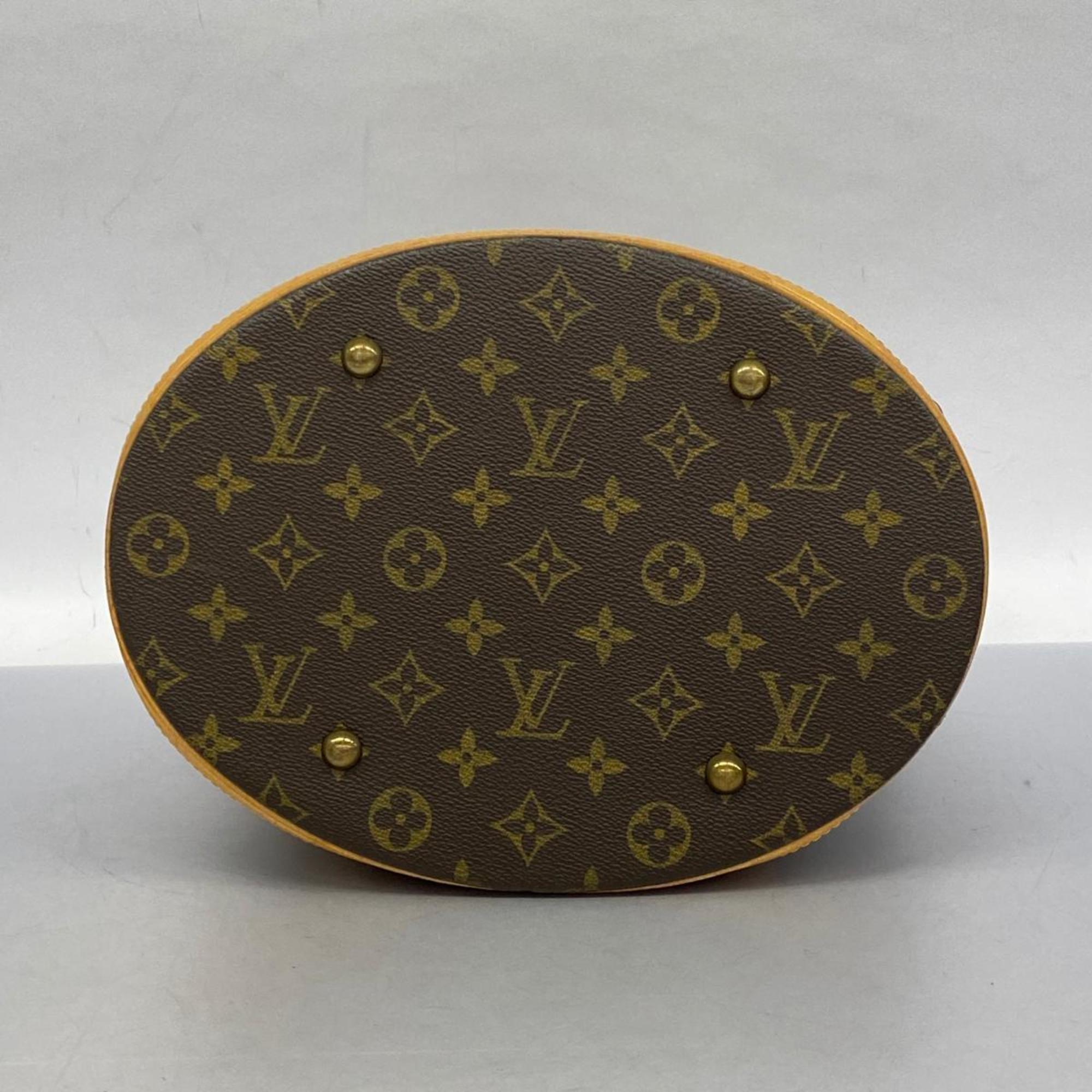 Louis Vuitton Tote Bag Monogram Bucket GM M42236 Brown Women's