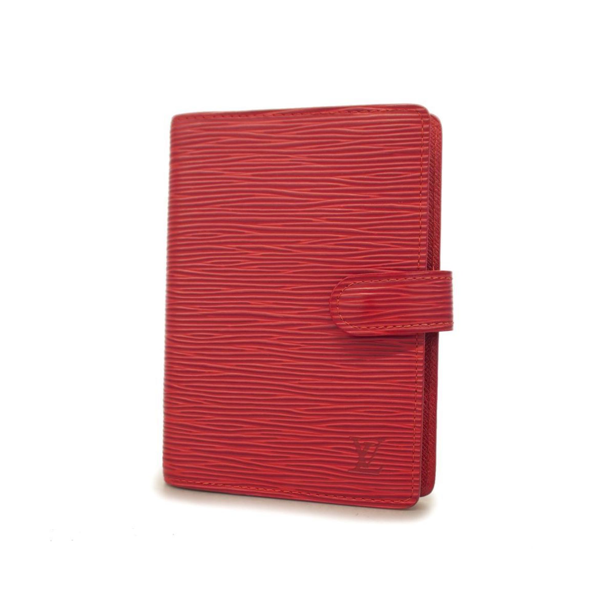 Louis Vuitton Notebook Cover Epi Agenda PM R20057 Castilian Red for Women