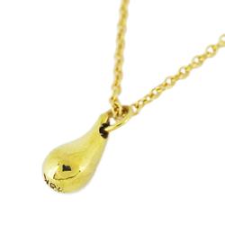 Tiffany Necklace Teardrop K18YG Yellow Gold Women's