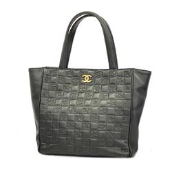 Chanel Tote Bag Icon Lambskin Black Women's