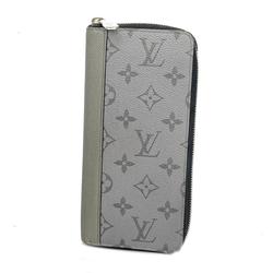 Louis Vuitton Long Wallet Taigarama Zippy Vertical M30841 Silver Men's