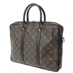 LOUIS VUITTON Louis Vuitton Monogram Macassar PDV PM Porte Document Voyage Brown M52005 Men's Canvas Bag