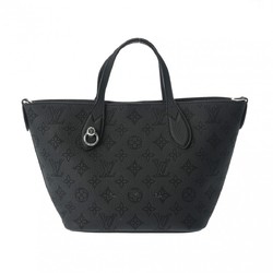 LOUIS VUITTON Louis Vuitton Monogram Mahina Blossom PM Noir Women's Leather Handbag