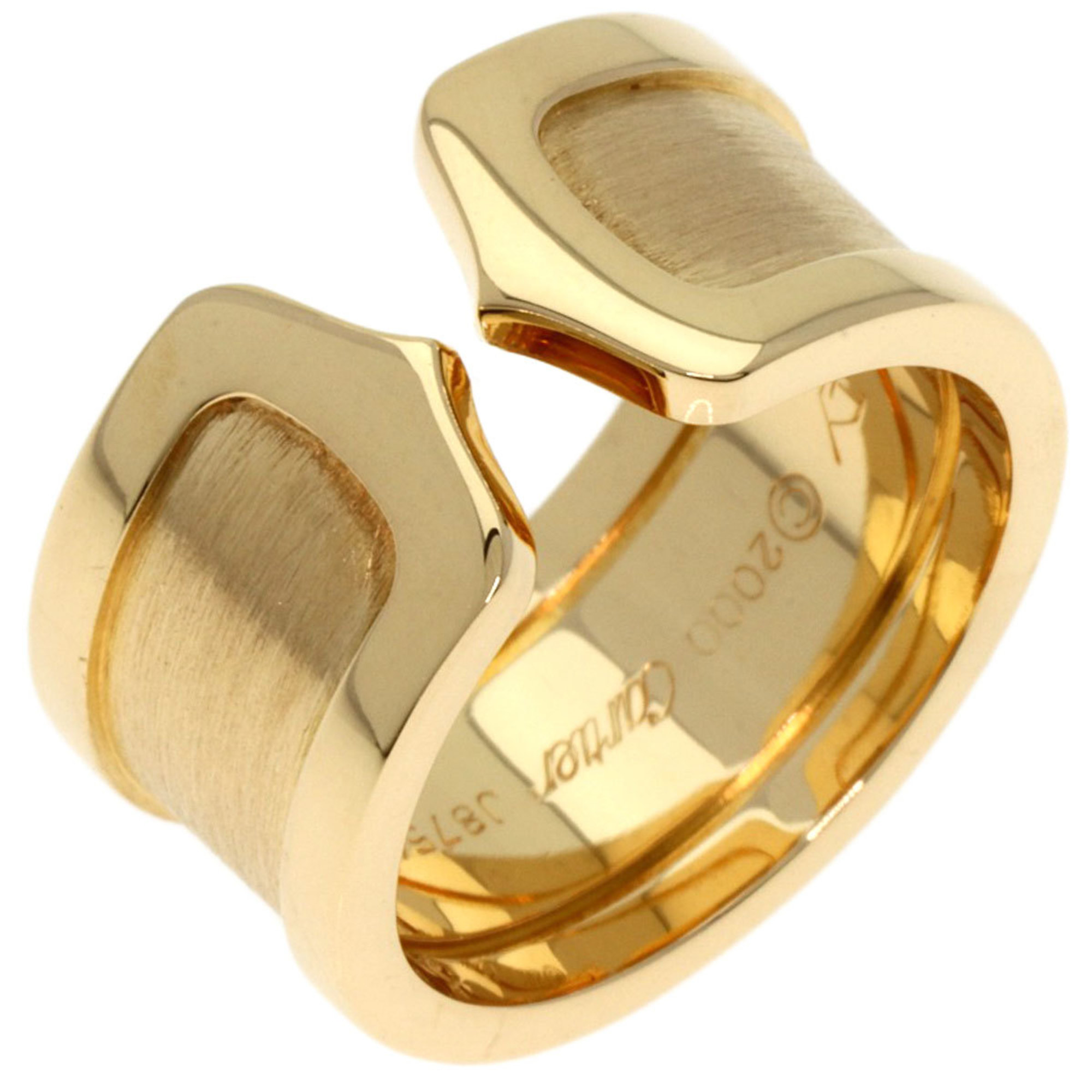 Cartier C2 Ring LM #50 Ring, 18K Yellow Gold, Women's, CARTIER