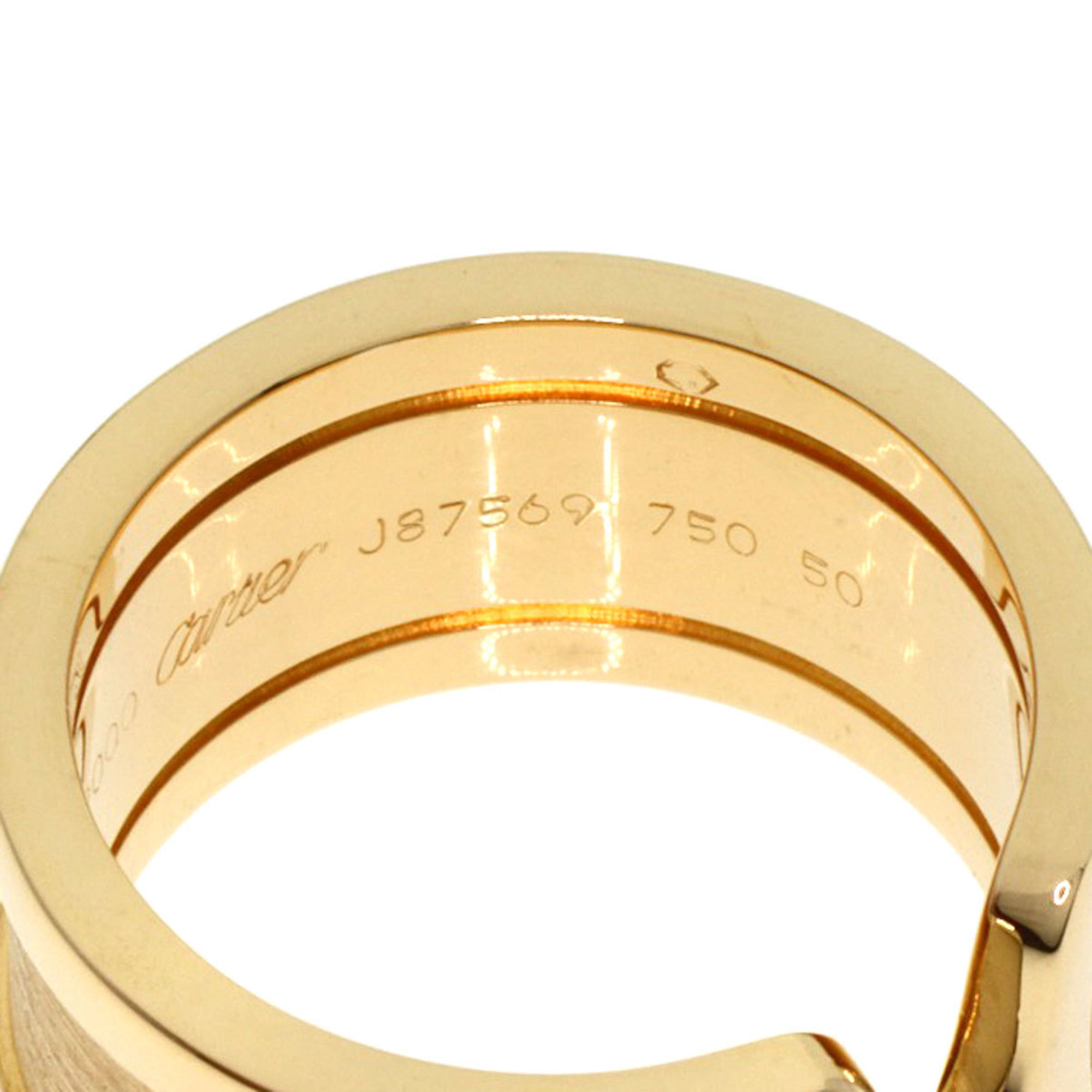 Cartier C2 Ring LM #50 Ring, 18K Yellow Gold, Women's, CARTIER