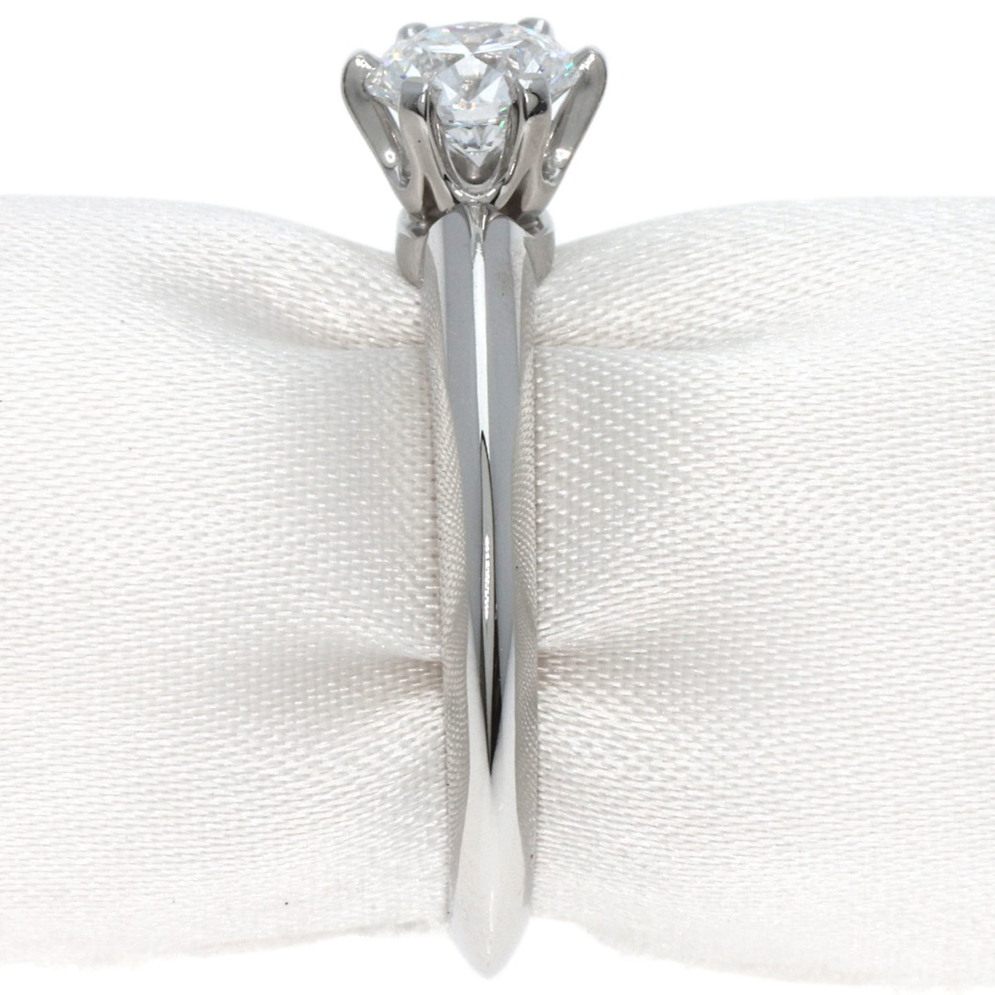 Tiffany Solitaire 1P Diamond Ring, Platinum PT950, Women's, TIFFANY&Co.