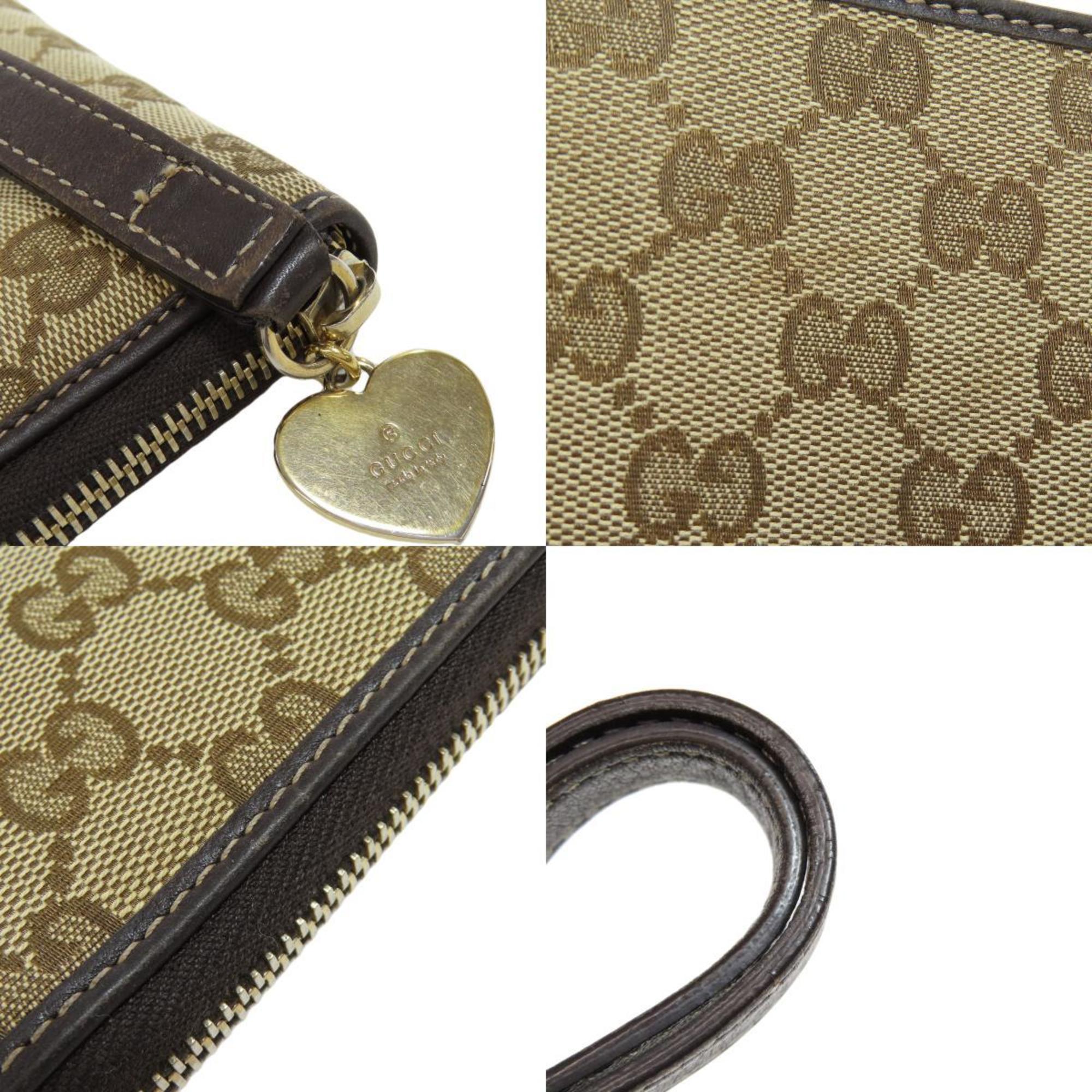 GUCCI 245914 Round GG Long Wallet Canvas Women's