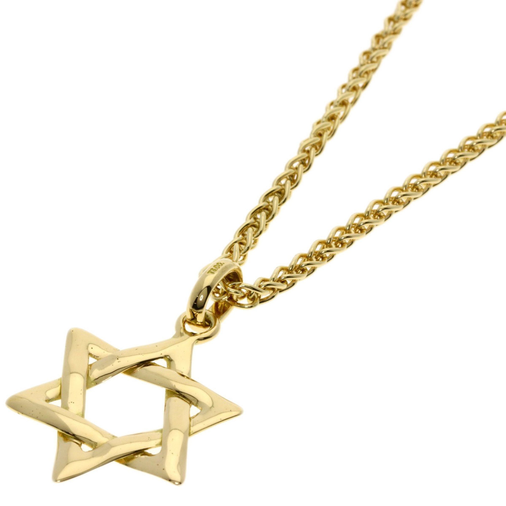 Tiffany Star of David Necklace, 18K Yellow Gold, Women's, TIFFANY&Co.