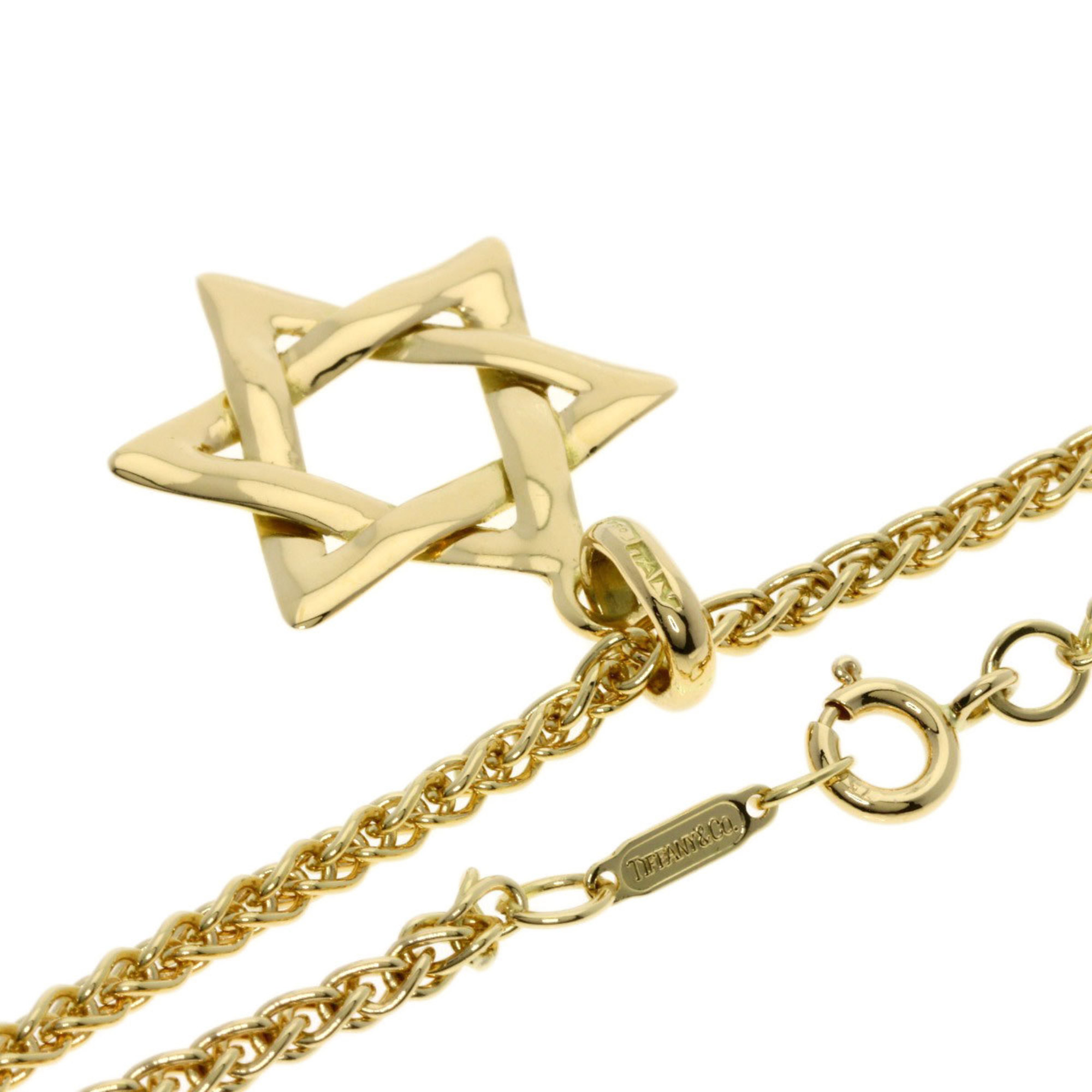 Tiffany Star of David Necklace, 18K Yellow Gold, Women's, TIFFANY&Co.