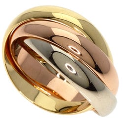 Cartier Trinity Ring, K18 Yellow Gold, K18PG, K18WG, Women's, CARTIER