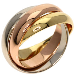 Cartier Trinity Ring, K18 Yellow Gold, K18PG, K18WG, Women's, CARTIER