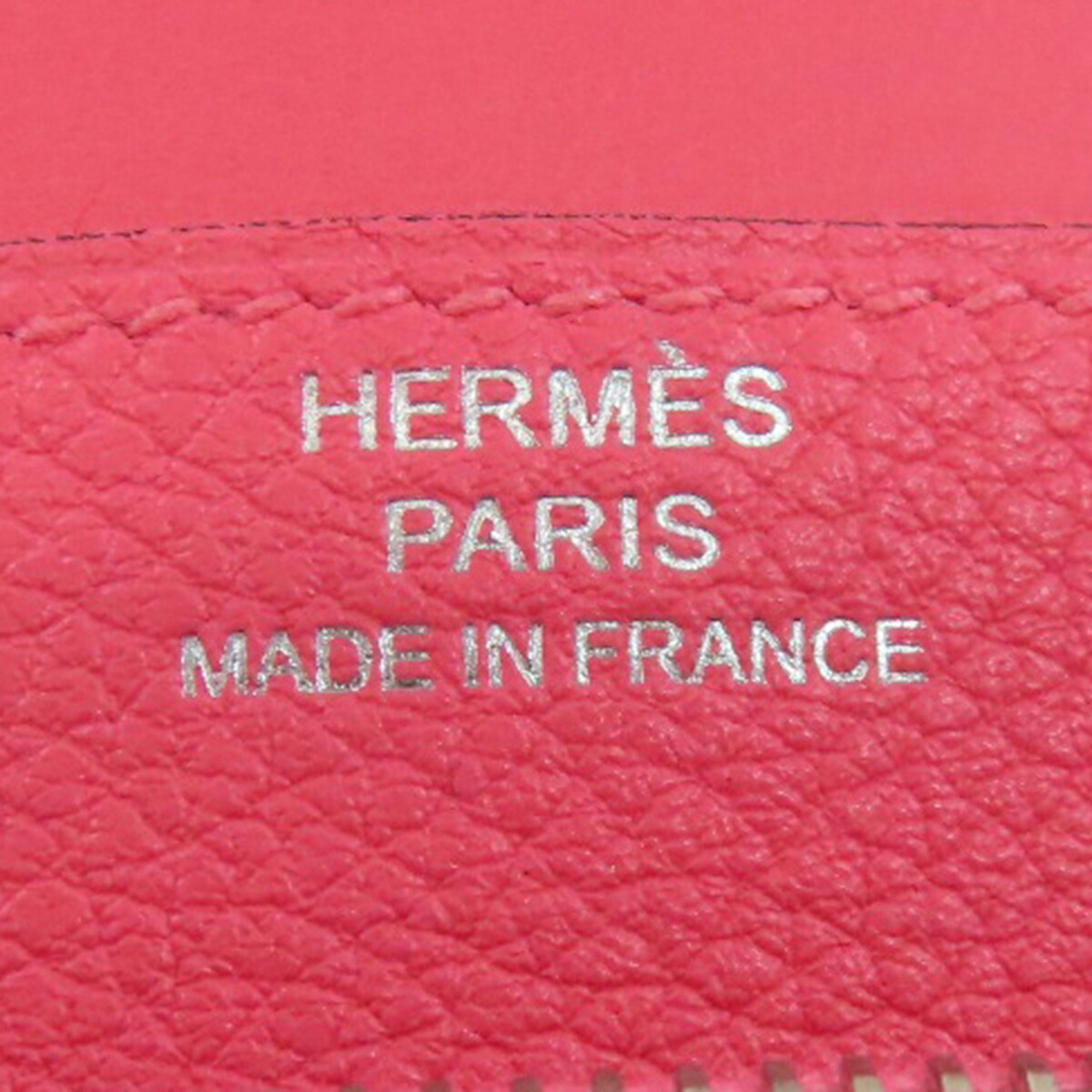 Hermes Dogon Compact Wallet/Coin Case Evercolor Women's HERMES