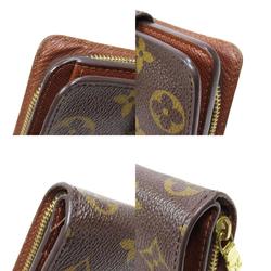 Louis Vuitton M61667 Compact Zip Bi-fold Wallet Monogram Canvas Women's LOUIS VUITTON