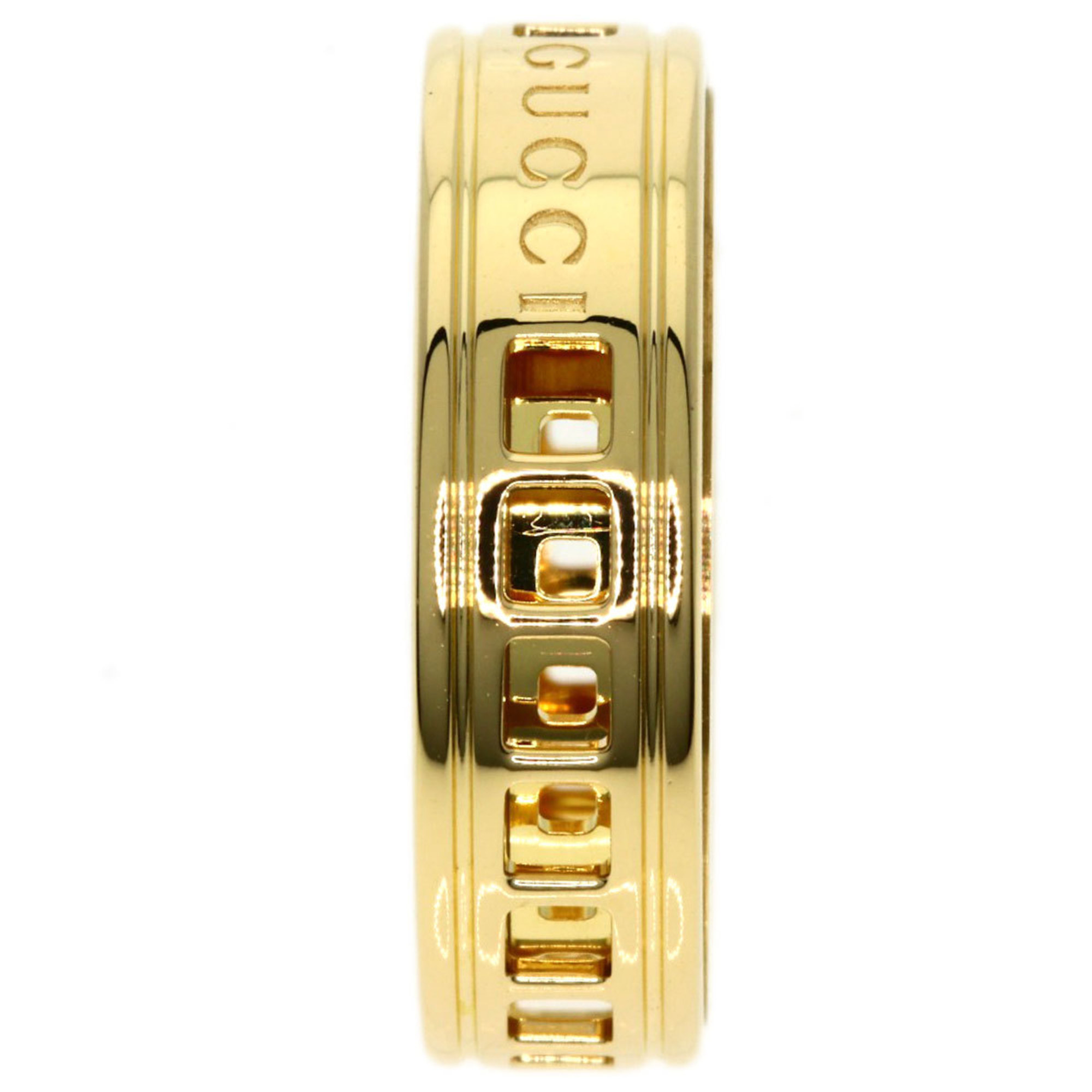 Gucci Scroll #10 Ring, 18K Yellow Gold, Women's, GUCCI