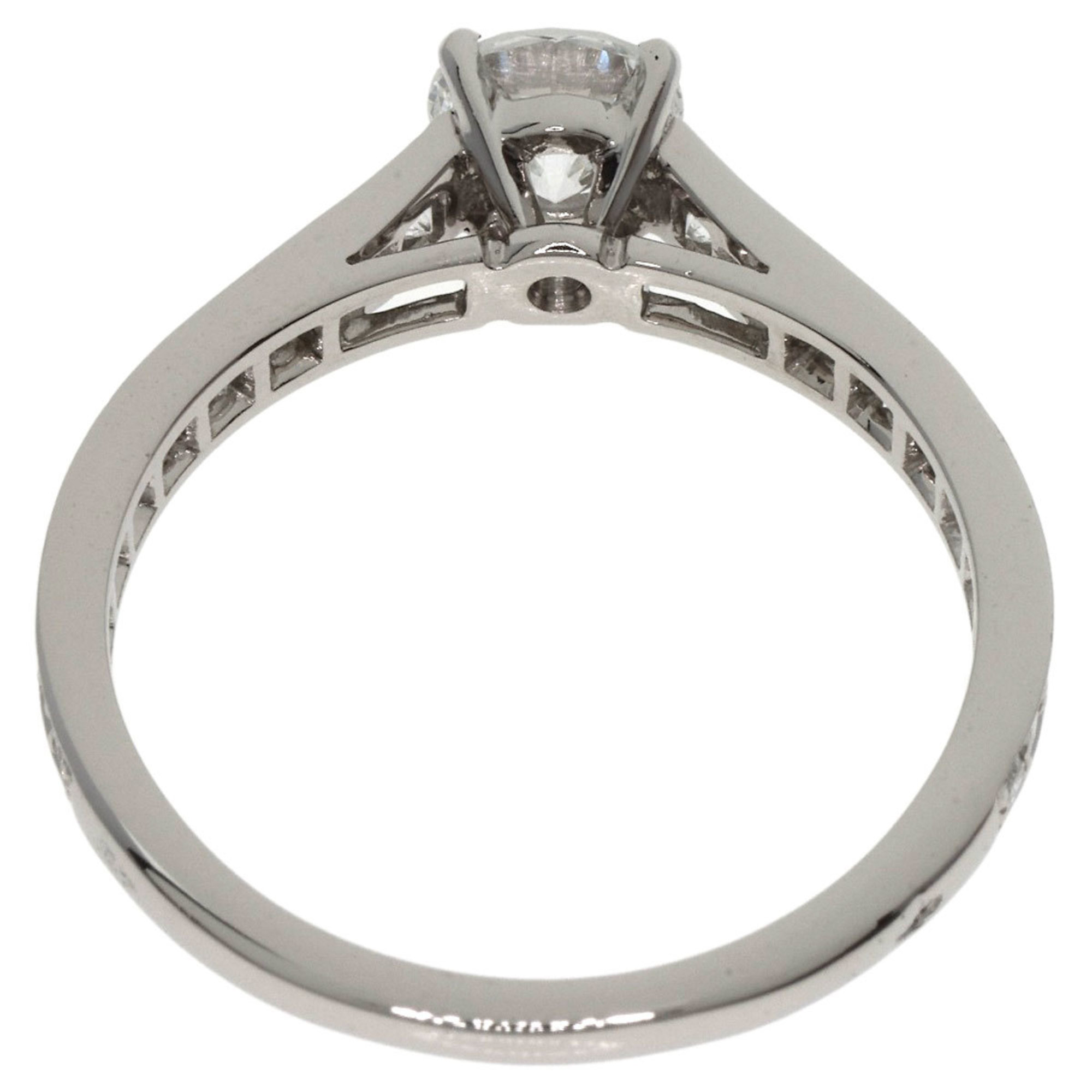 Cartier Solitaire 1895 Diamond #52 Ring Platinum PT950 Women's CARTIER