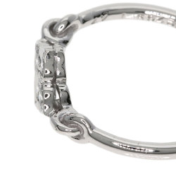 Cartier Lotus Hindu 4P Diamond #47 Ring K18 White Gold Women's CARTIER