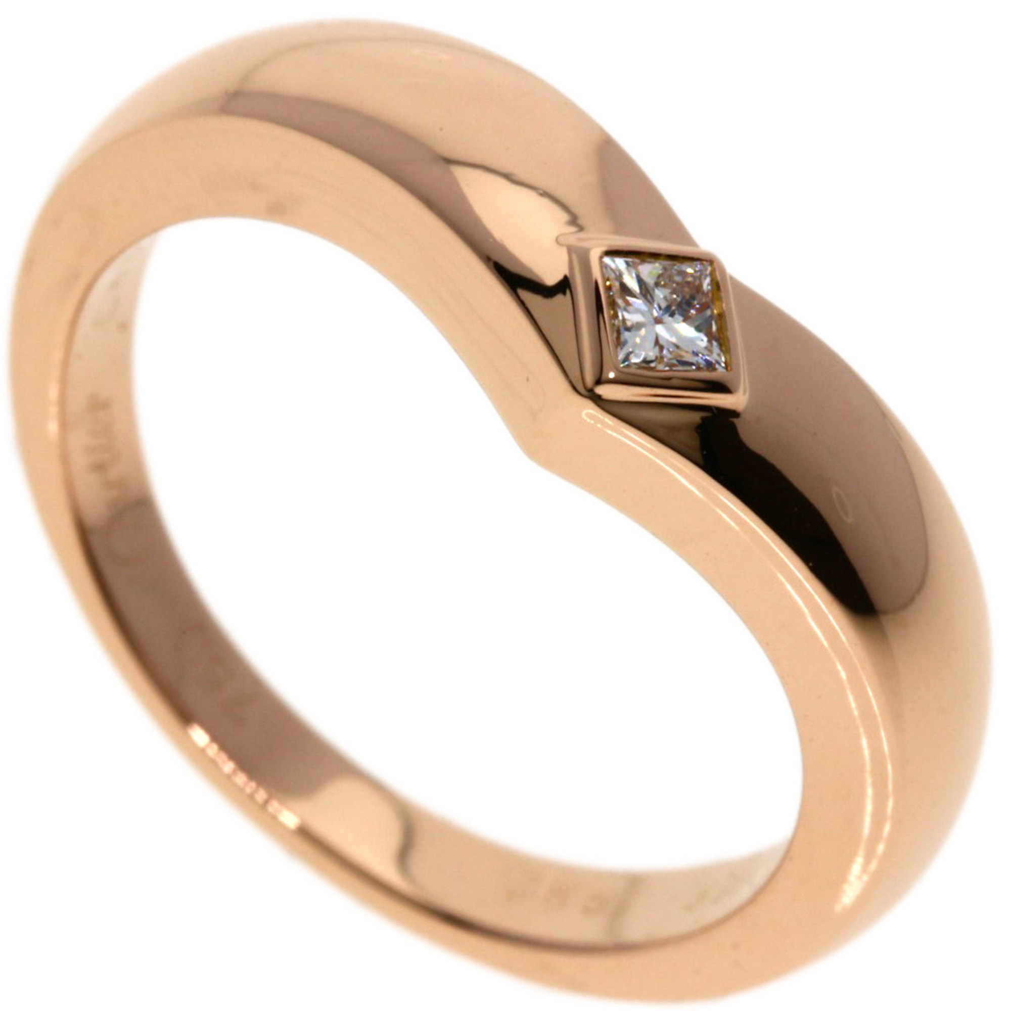 Cartier Triandre 1P Diamond Ring, 18K Pink Gold, Women's, CARTIER