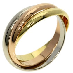 Cartier Trinity #50 Ring, K18 Yellow Gold, K18PG, K18WG, Women's, CARTIER