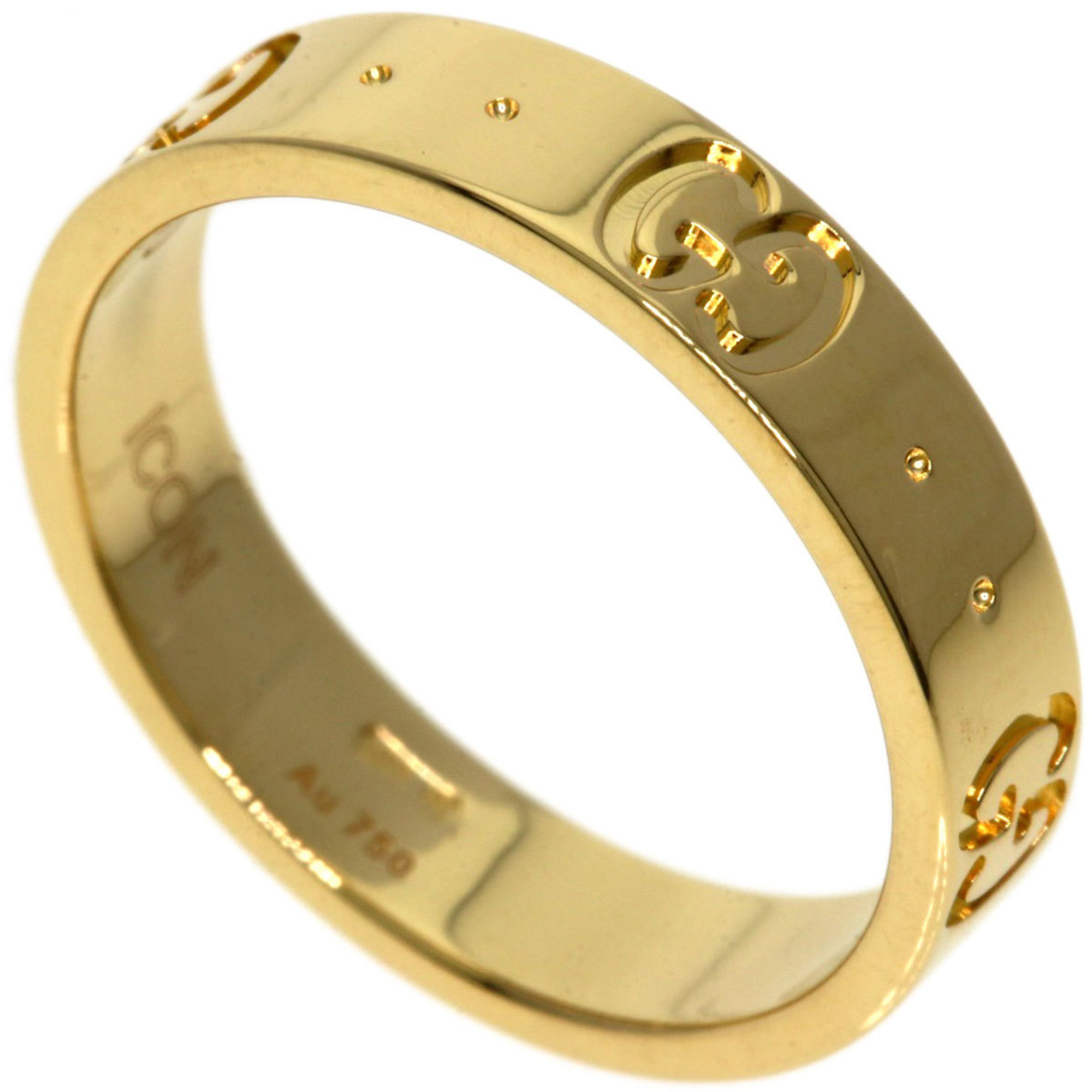 Gucci Icon #10 Ring, 18K Yellow Gold, Women's, GUCCI