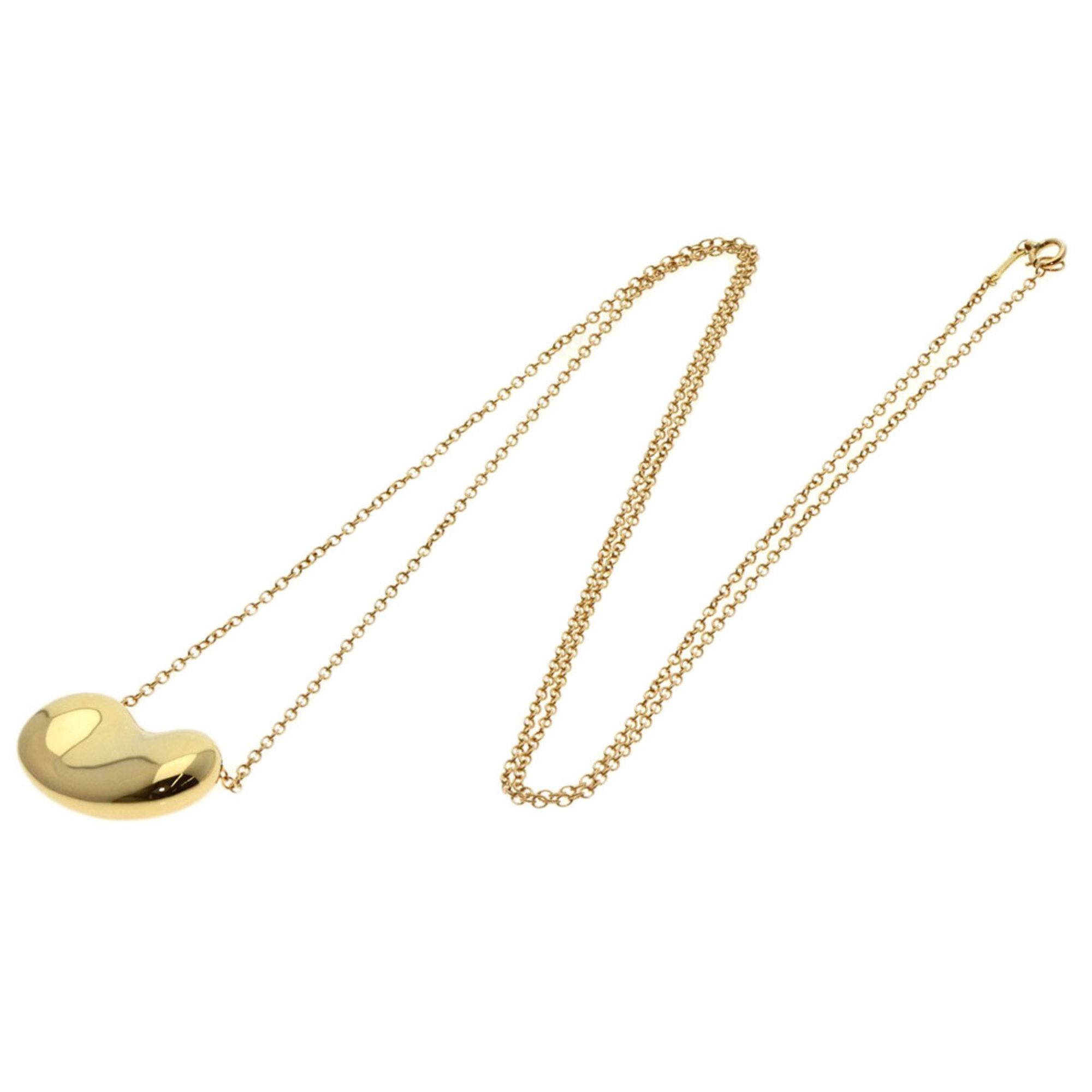 Tiffany Bean Medium Necklace, 18K Yellow Gold, Women's, TIFFANY&Co.