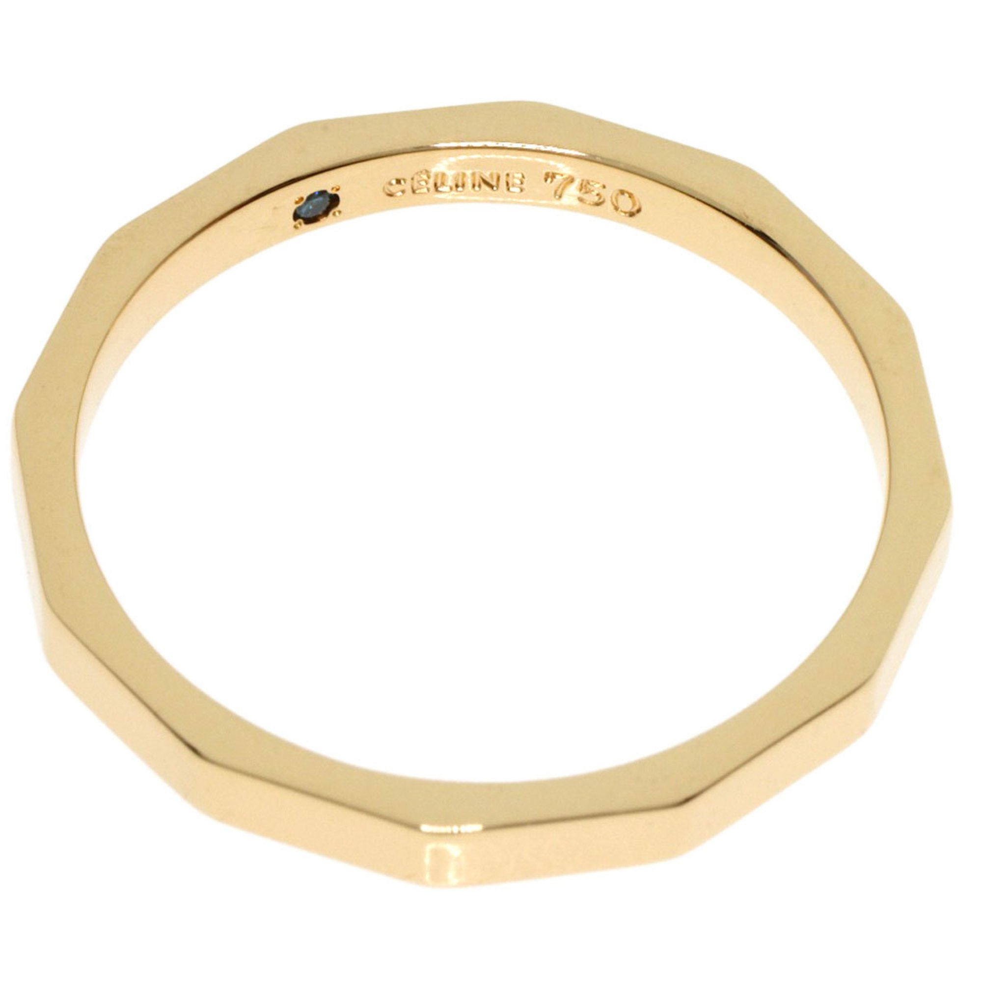 CELINE Inner Stone Ring, 18K Yellow Gold, Women's,