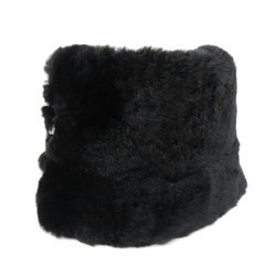 CHANEL Coco Mark Scarf Fur Women's