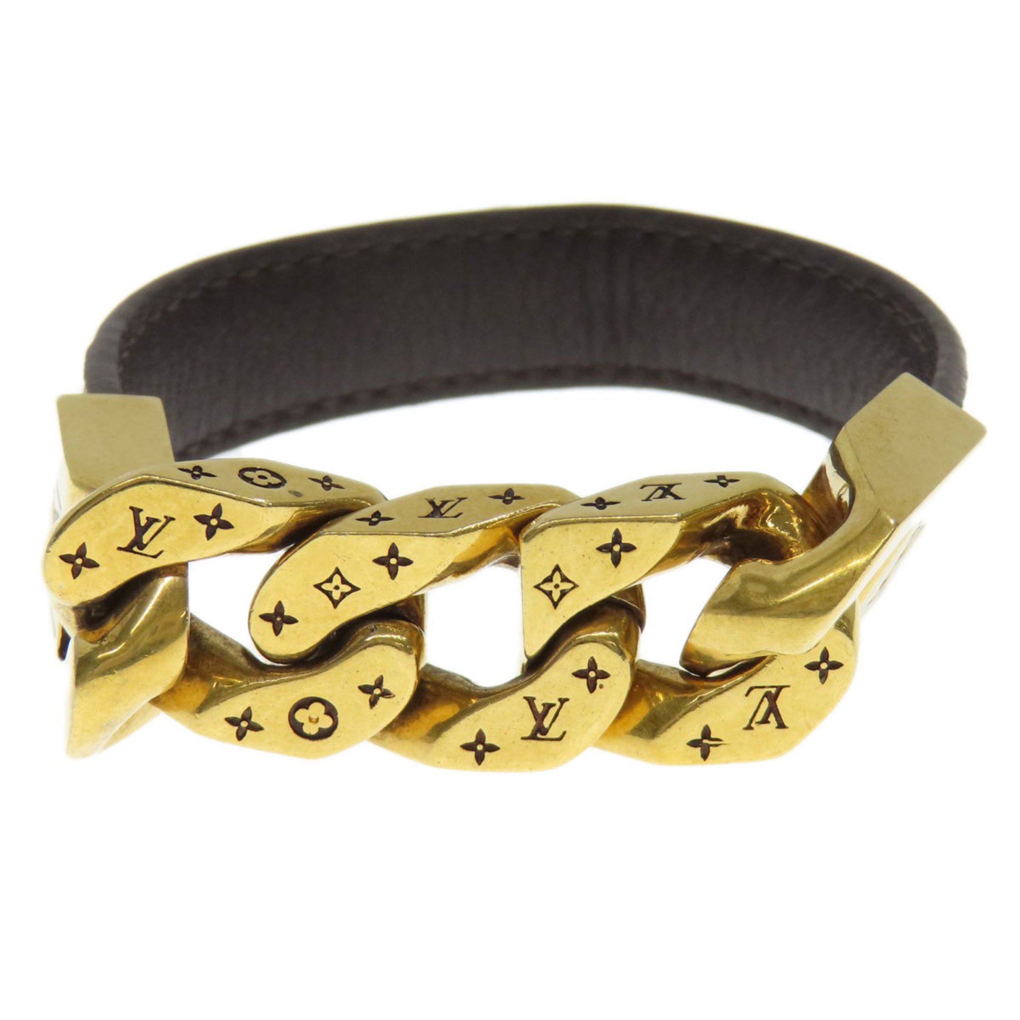 Louis Vuitton M6784 Bracelet Mono Chain Monogram Canvas Women's LOUIS VUITTON