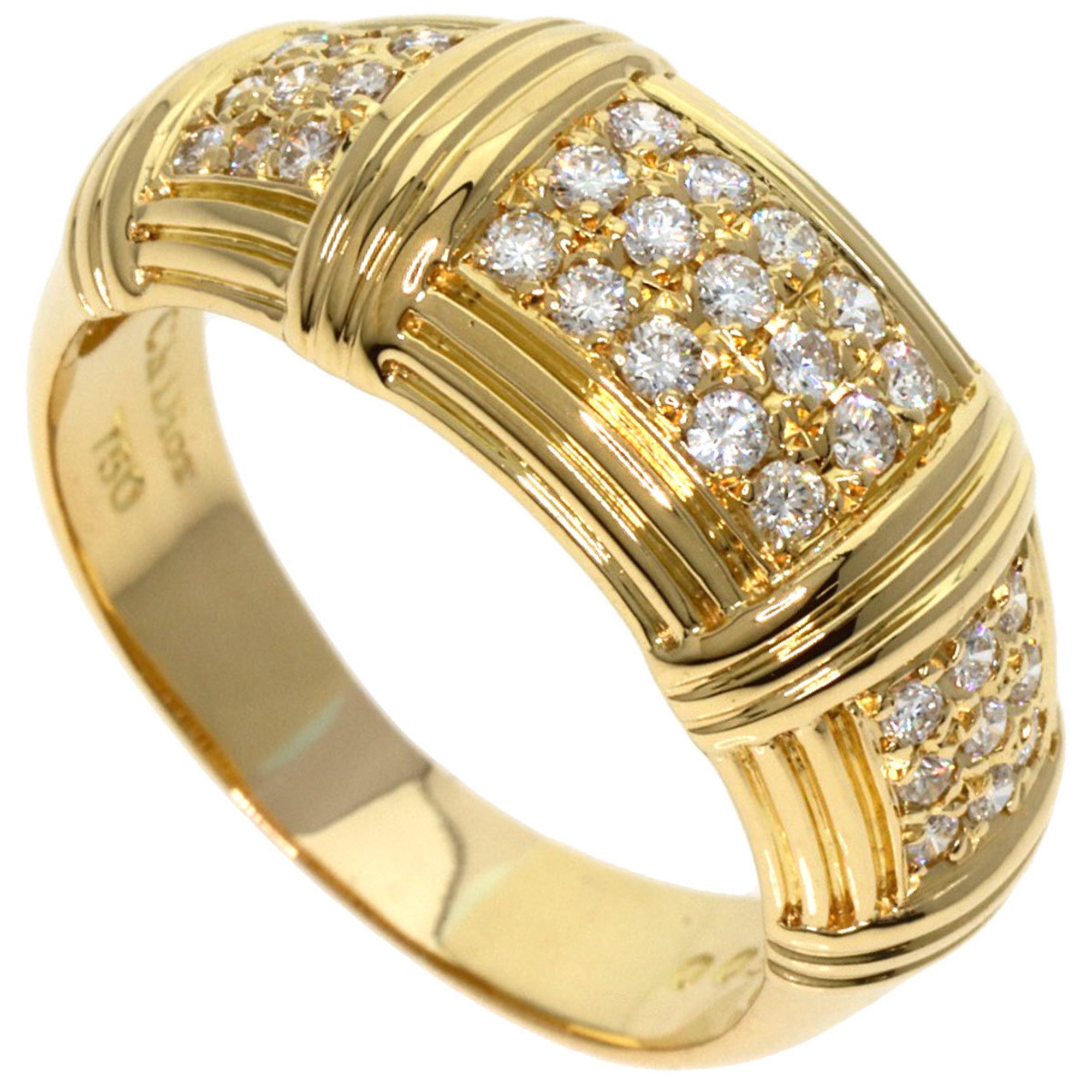 Christian Dior Dior Diamond Ring, 18K Yellow Gold, Women's