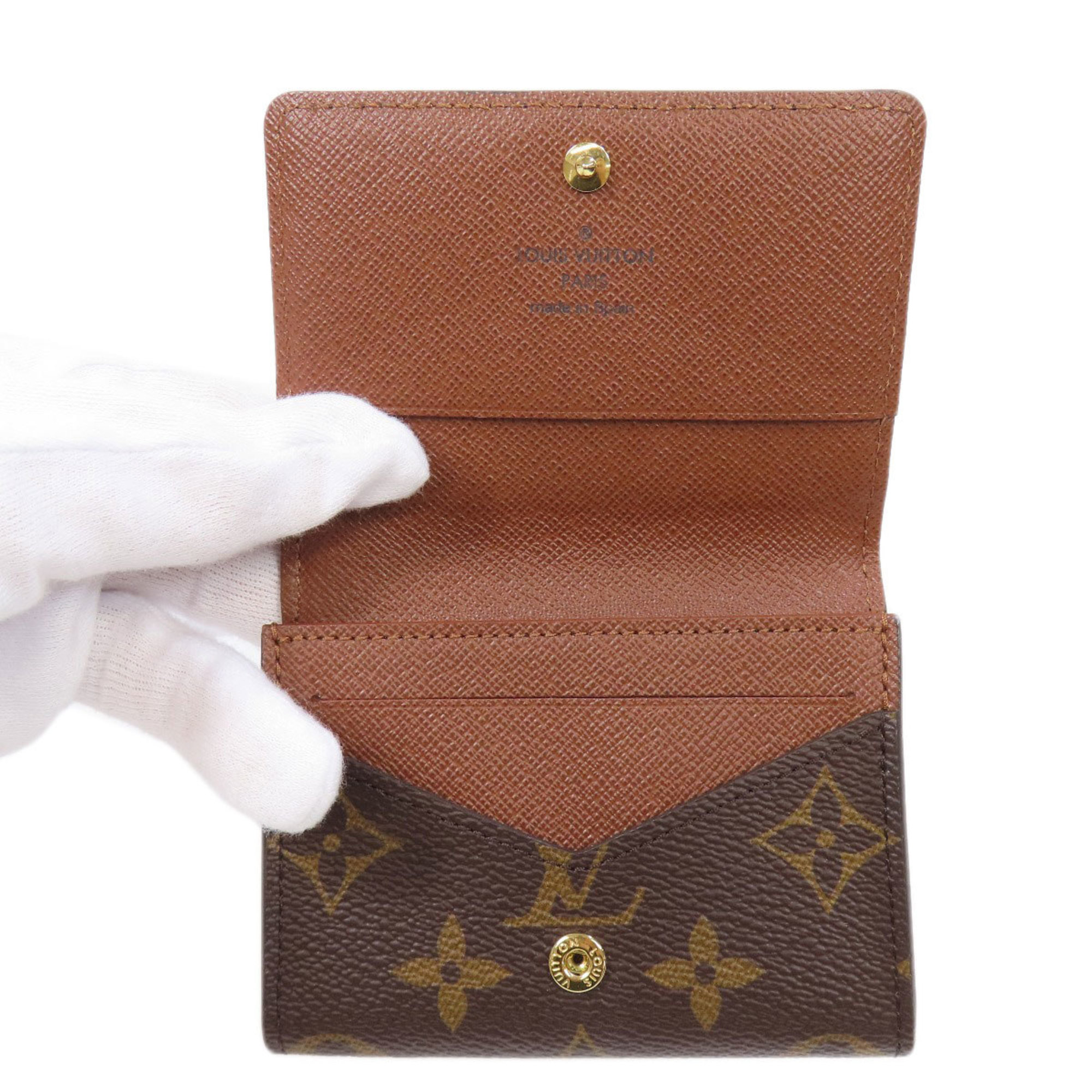 Louis Vuitton M63801 Envelope Carte de Visite Business Card Holder/Card Case Monogram Canvas Women's LOUIS VUITTON