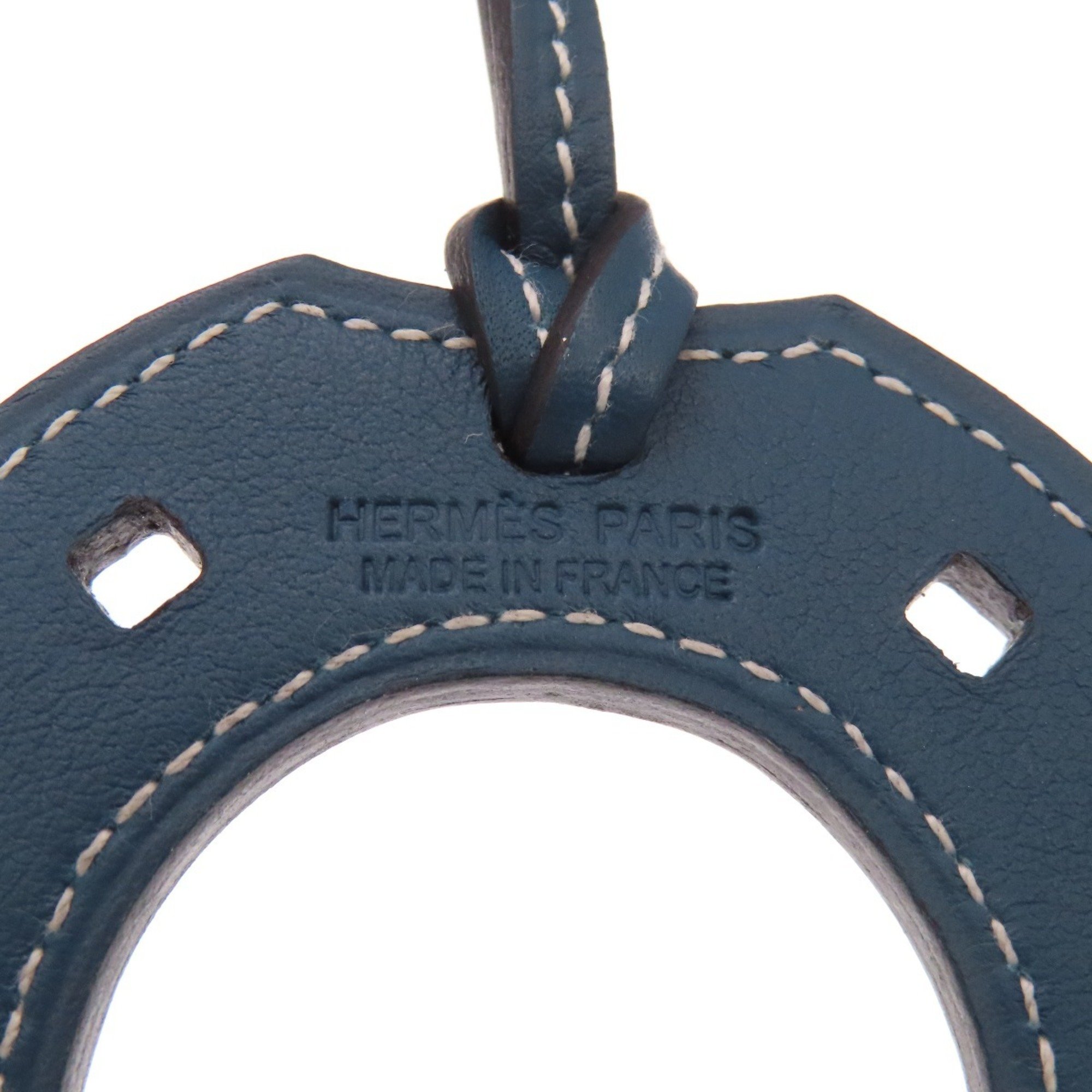 Hermes Paddock Cheval Horseshoe Bag Charm Keychain Calfskin Women's HERMES