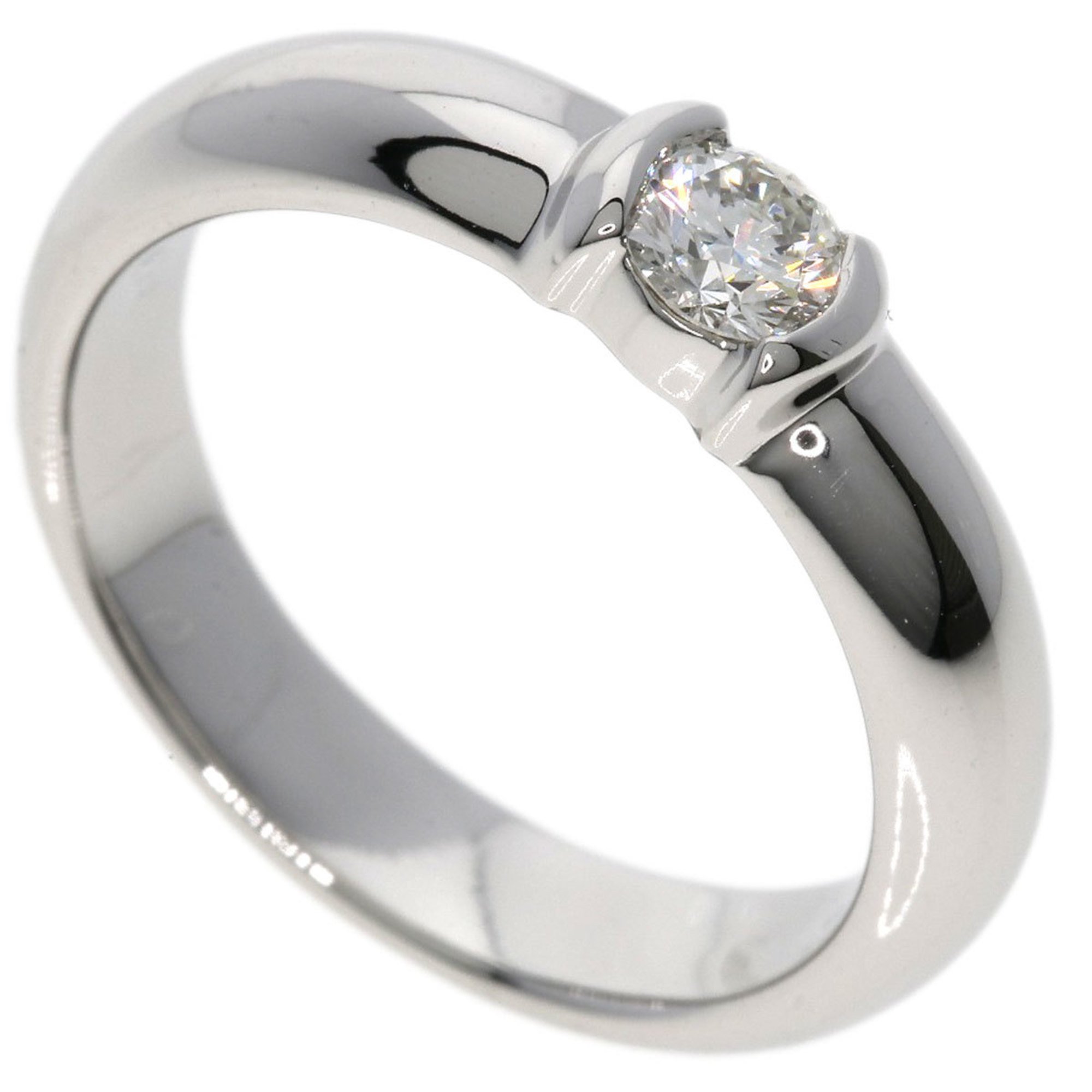 Tiffany Solitaire Diamond I-VVS2-VG Ring, Platinum PT950, Women's, TIFFANY&Co.