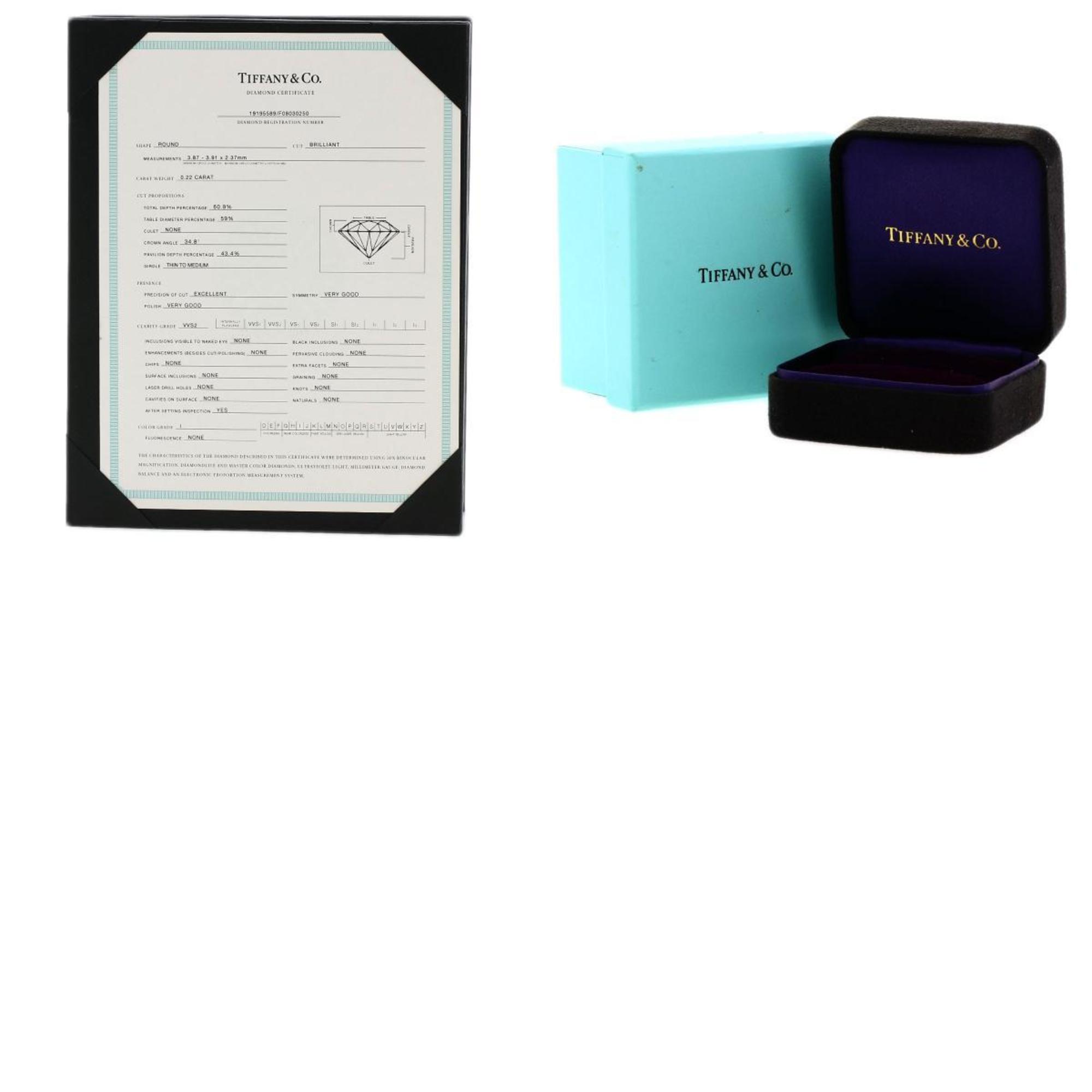 Tiffany Solitaire Diamond I-VVS2-VG Ring, Platinum PT950, Women's, TIFFANY&Co.