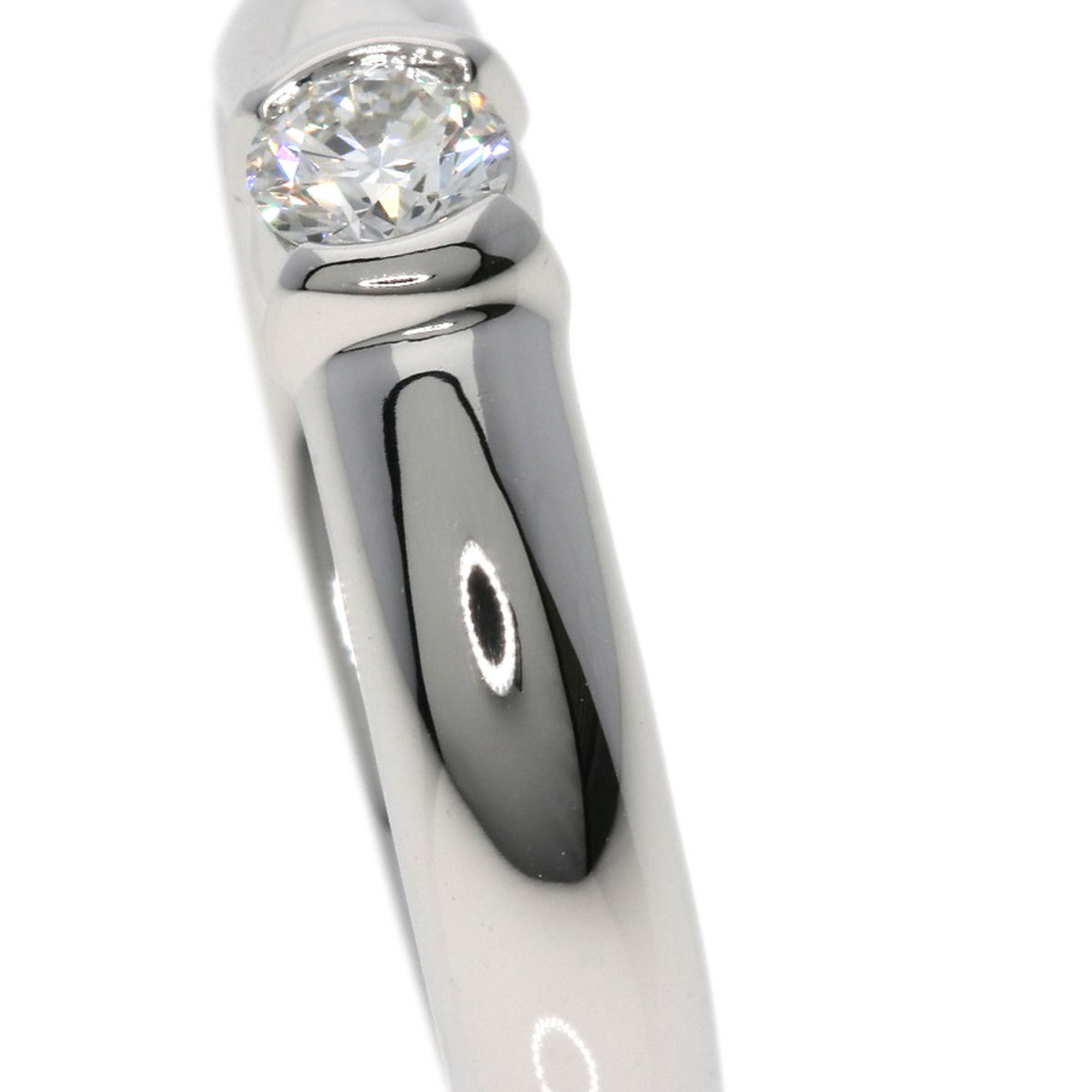 Tiffany Solitaire Diamond I-VVS2-VG Ring, Platinum PT950, Women's, TIFFANY&Co.