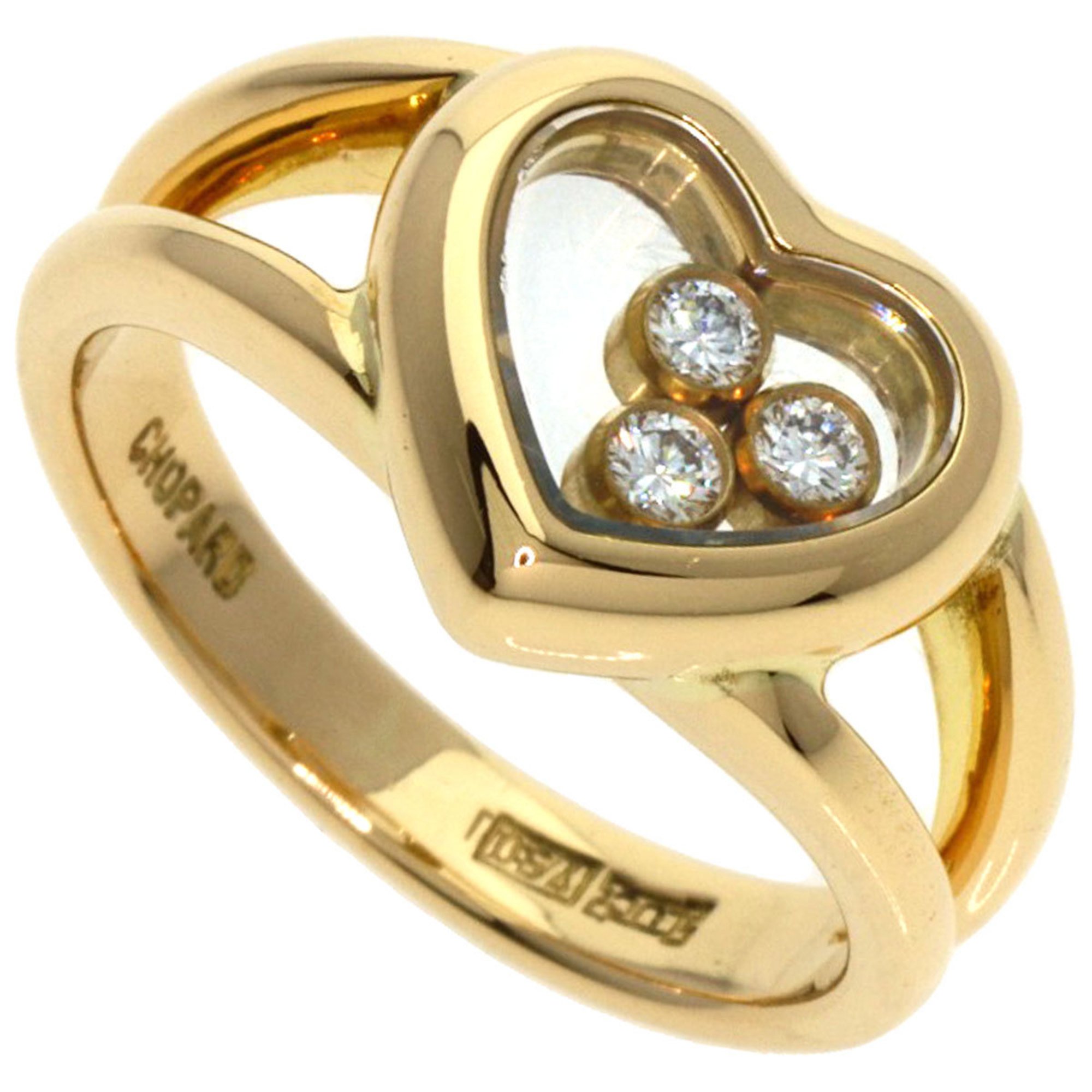 Chopard Happy Diamonds Ring, 18K Yellow Gold, Women's