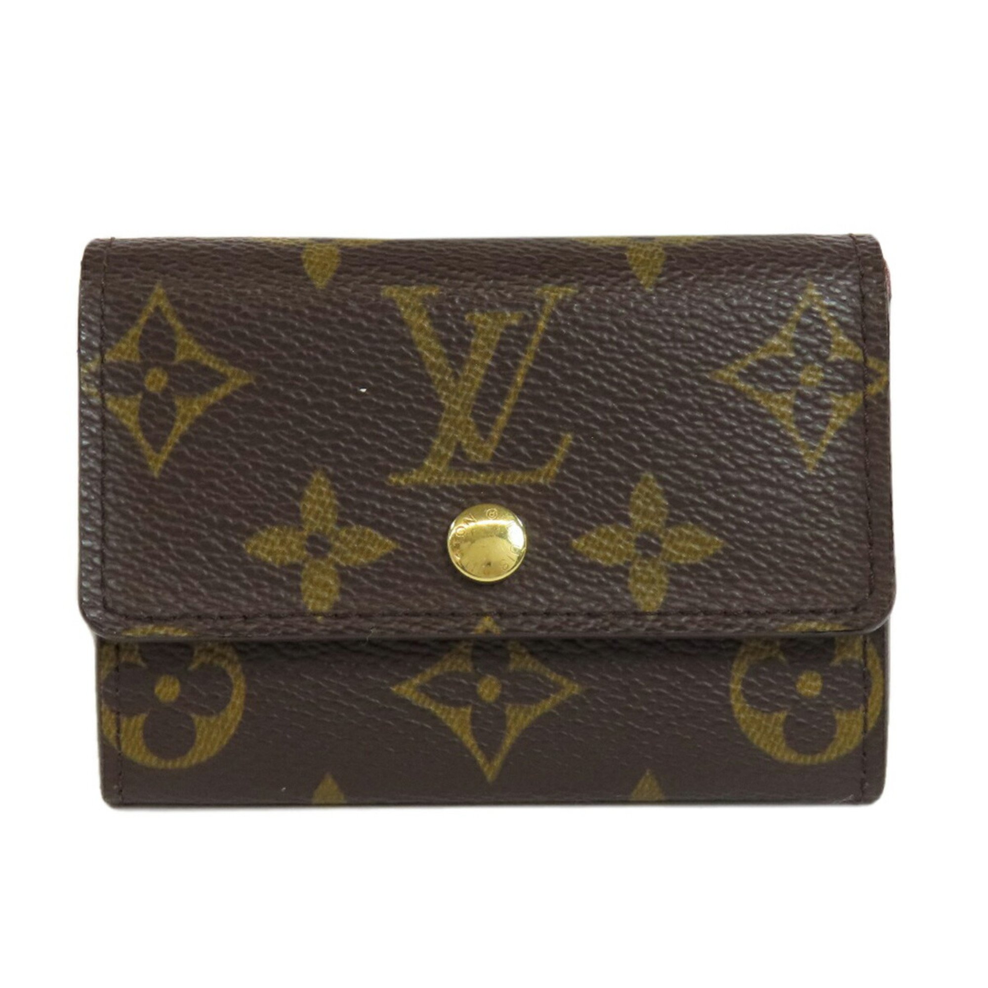 Louis Vuitton M61930 Porto Monnaie Plat Wallet/Coin Case Monogram Canvas Women's LOUIS VUITTON