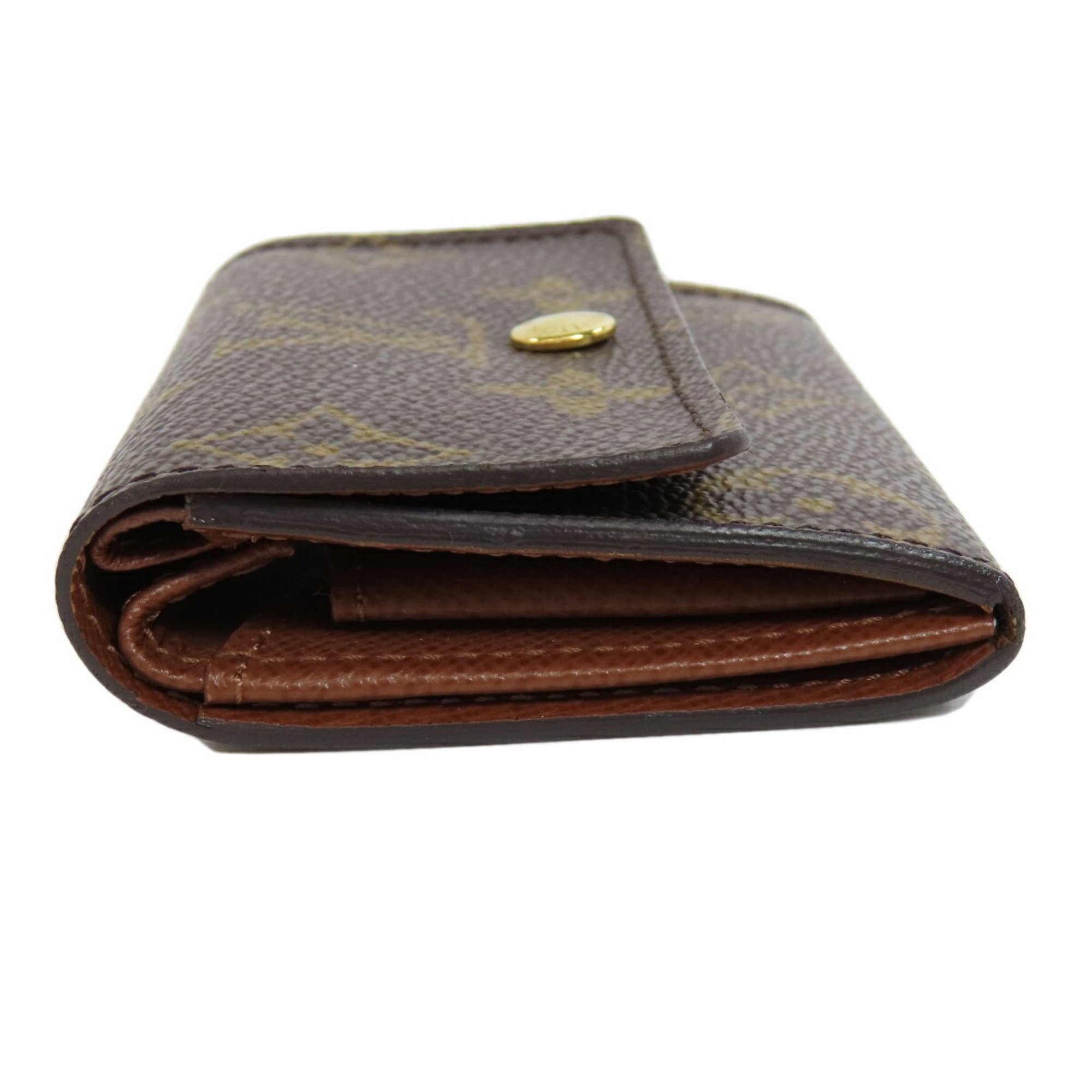 Louis Vuitton M61930 Porto Monnaie Plat Wallet/Coin Case Monogram Canvas Women's LOUIS VUITTON