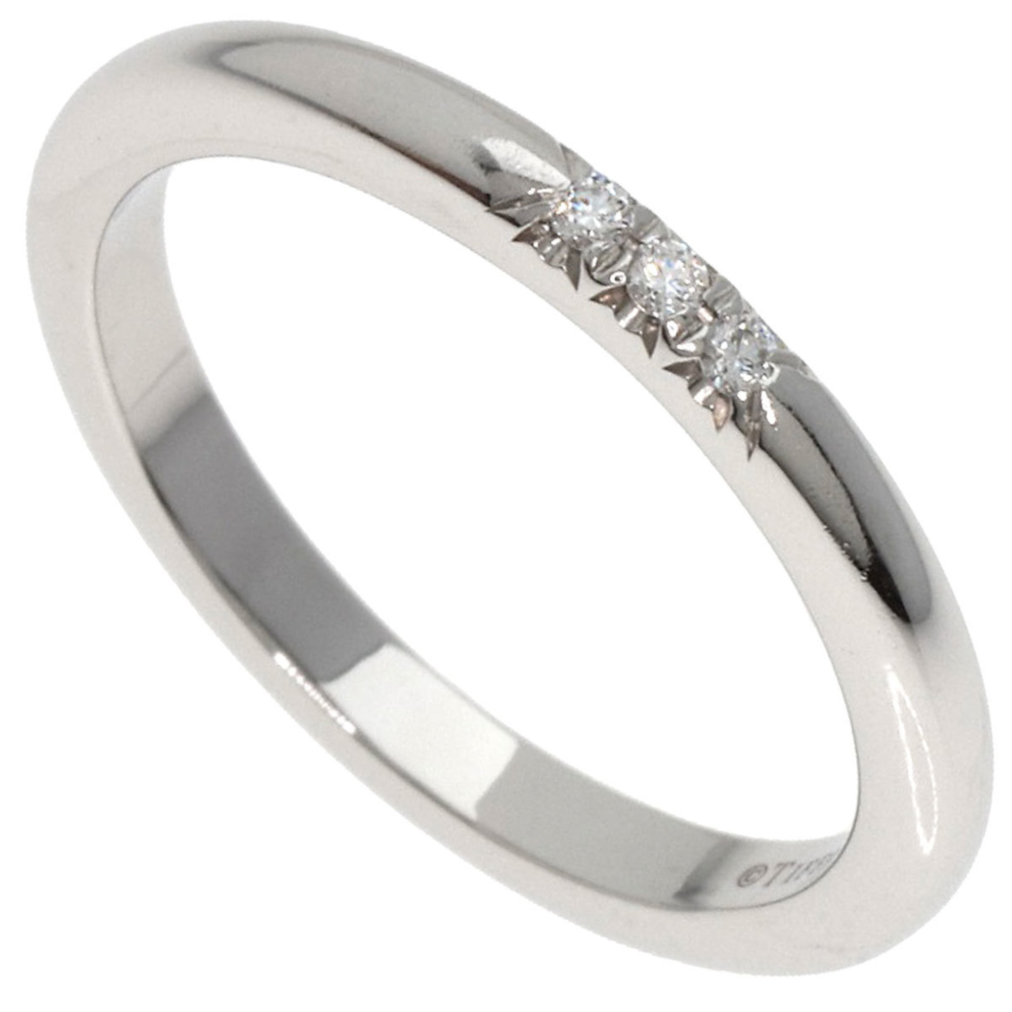 Tiffany & Co. Forever Wedding 3P Diamond Ring, Platinum PT950, Women's, TIFFANY